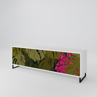 TROPICAL BEAUTY Třídveřový TV stolek