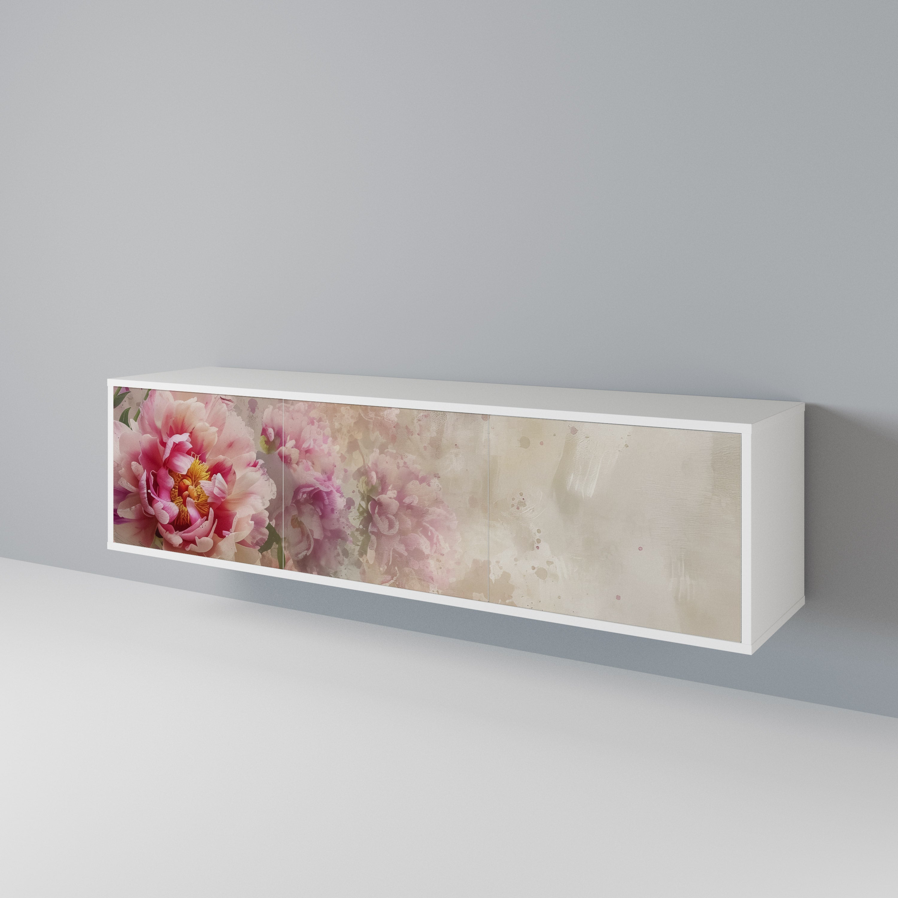 PEONY WHISPER Třídveřový TV stolek