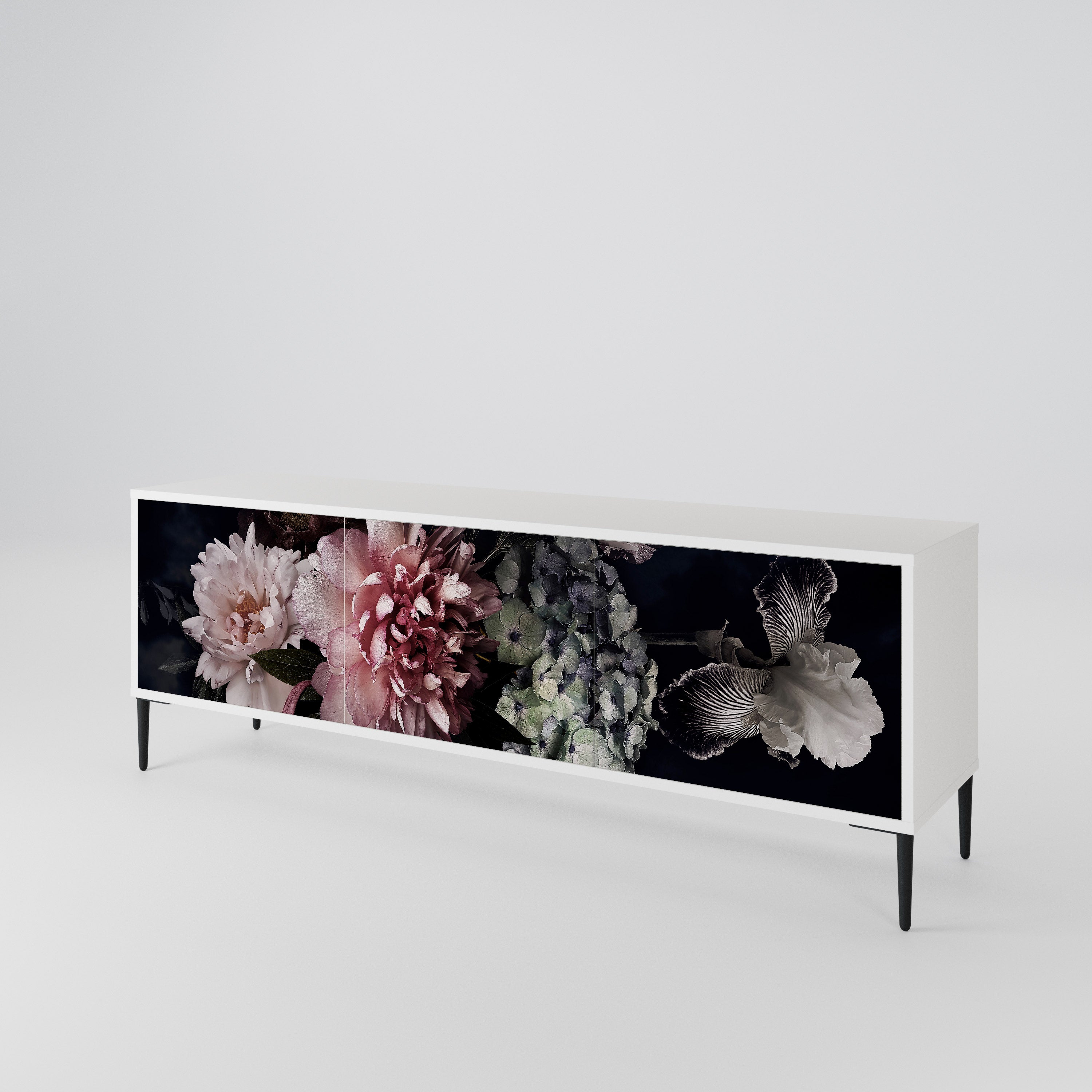 PURE BLOSSOM Třídveřový TV stolek