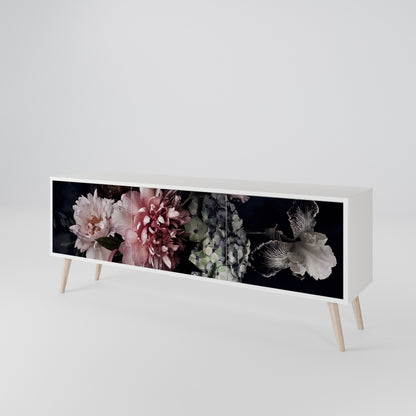PURE BLOSSOM Třídveřový TV stolek