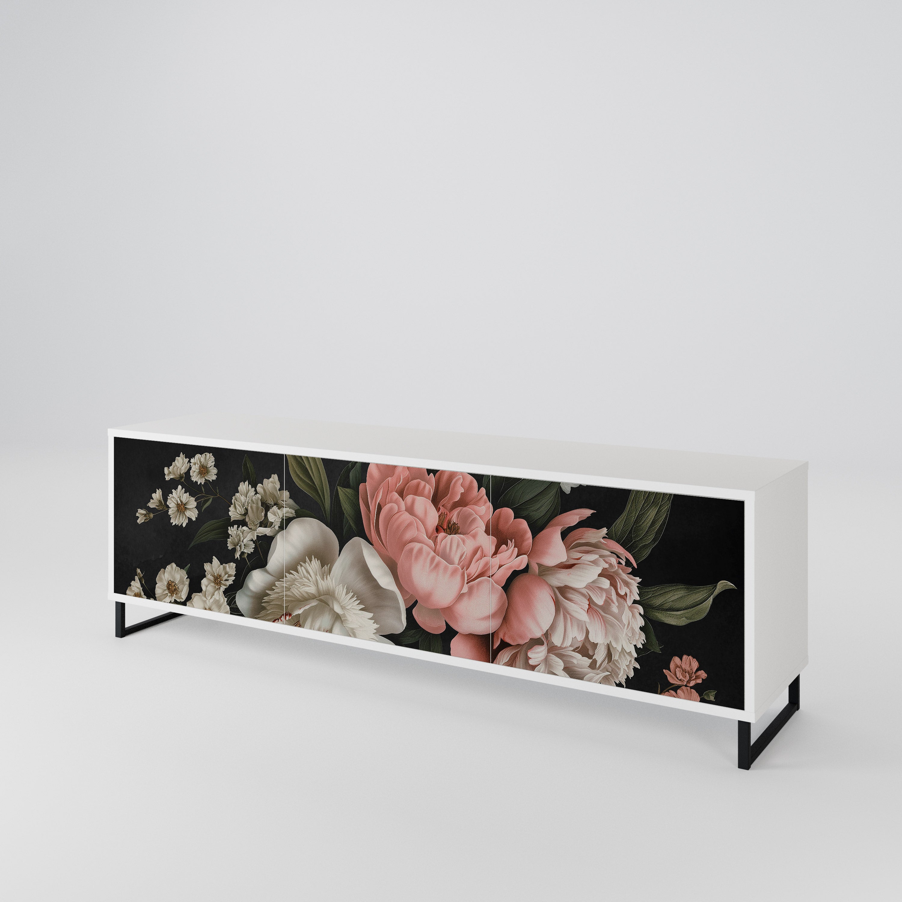 LUSH ELEGANCE Třídveřový TV stolek