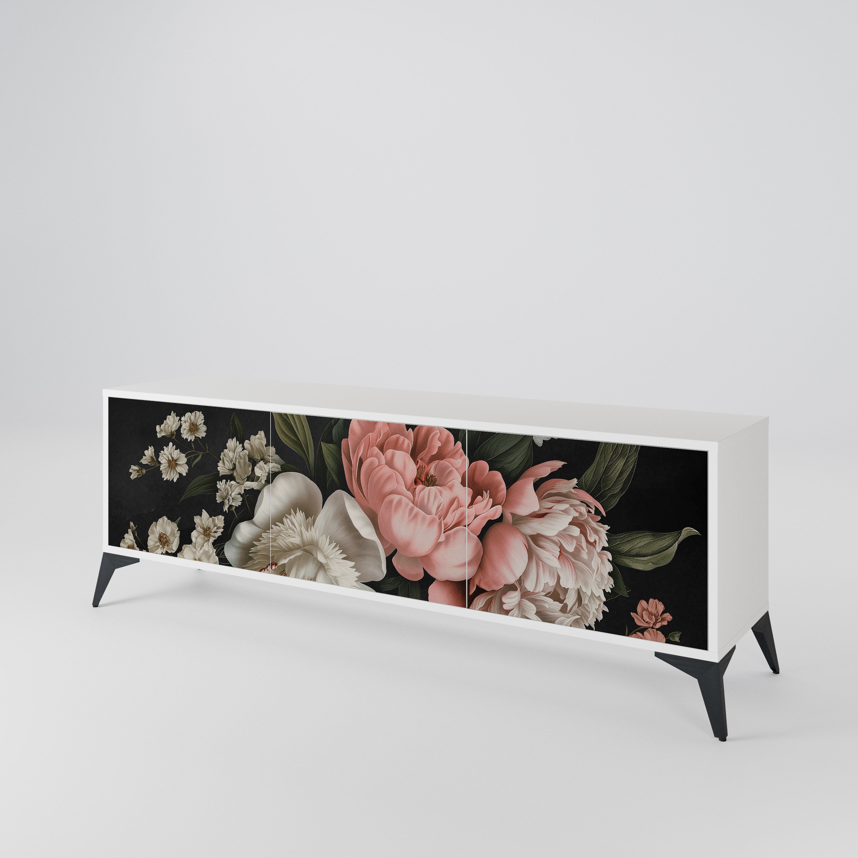 LUSH ELEGANCE Třídveřový TV stolek