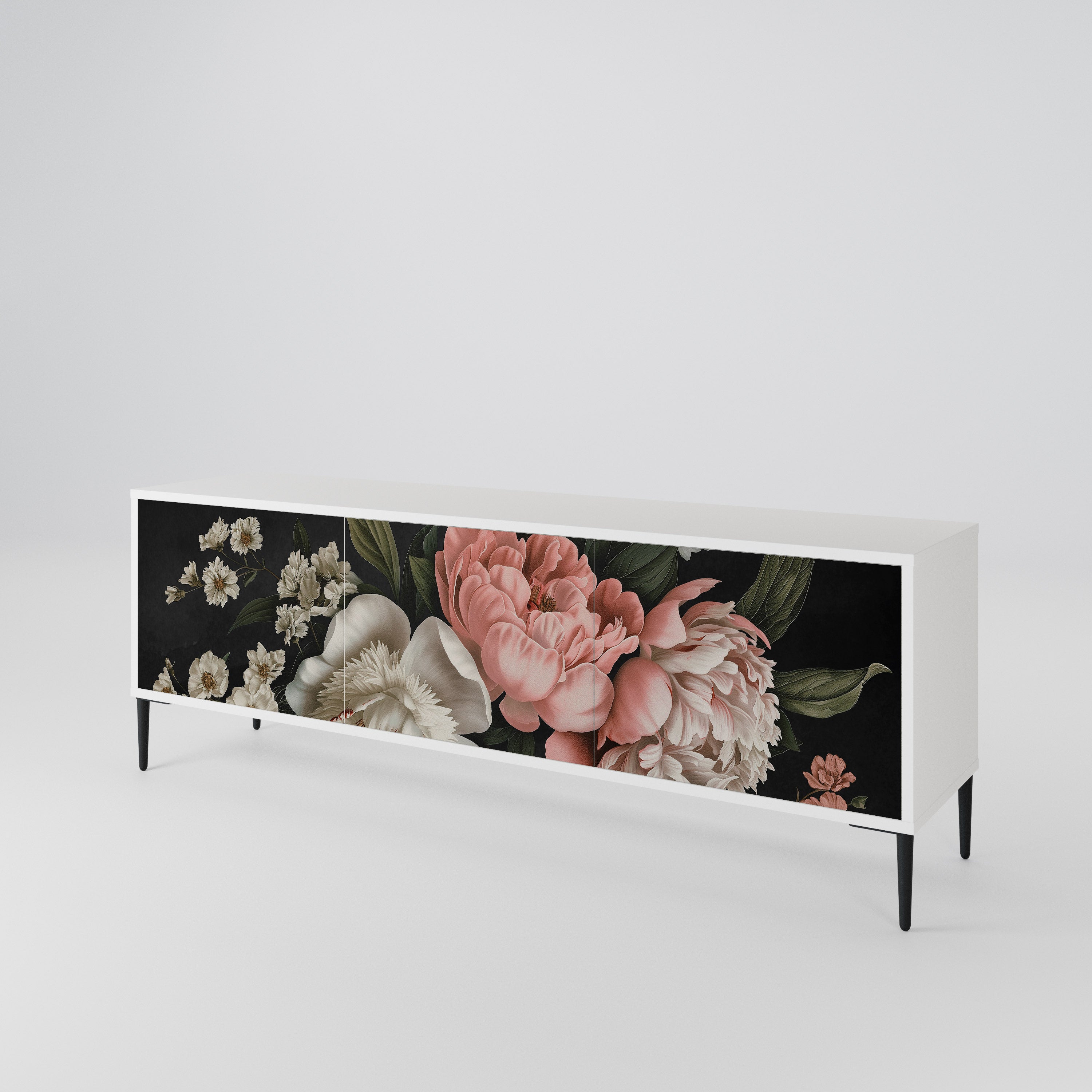 LUSH ELEGANCE Třídveřový TV stolek