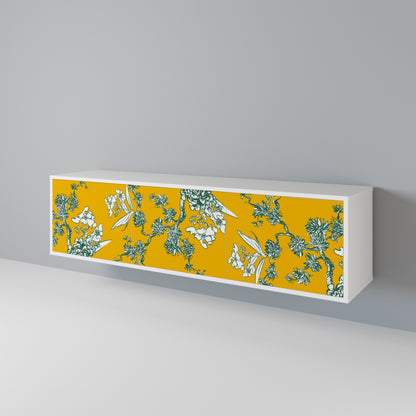 YELLOW CHINOISERIE Třídveřový TV stolek