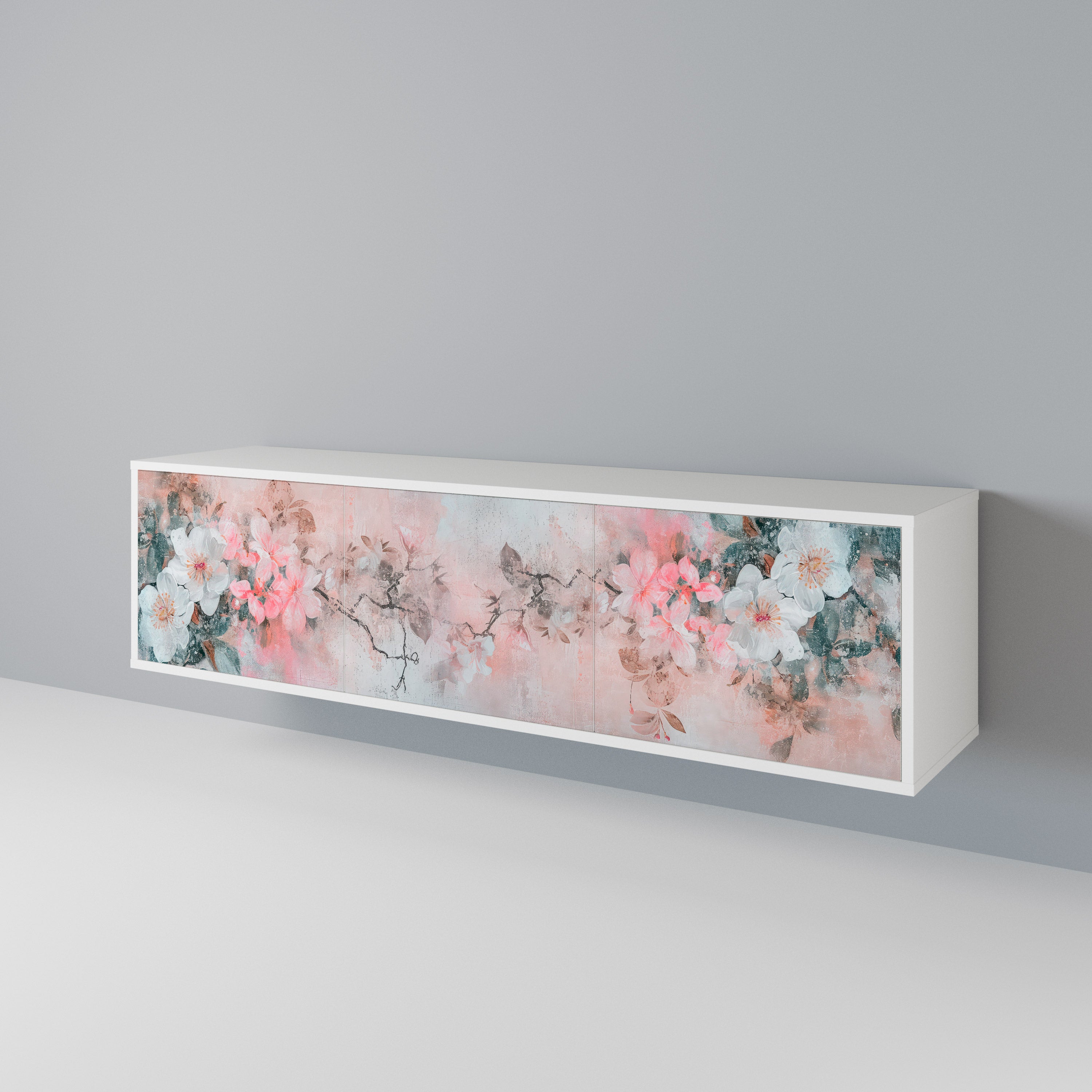 CHERRY BLOSSOM Třídveřový TV stolek