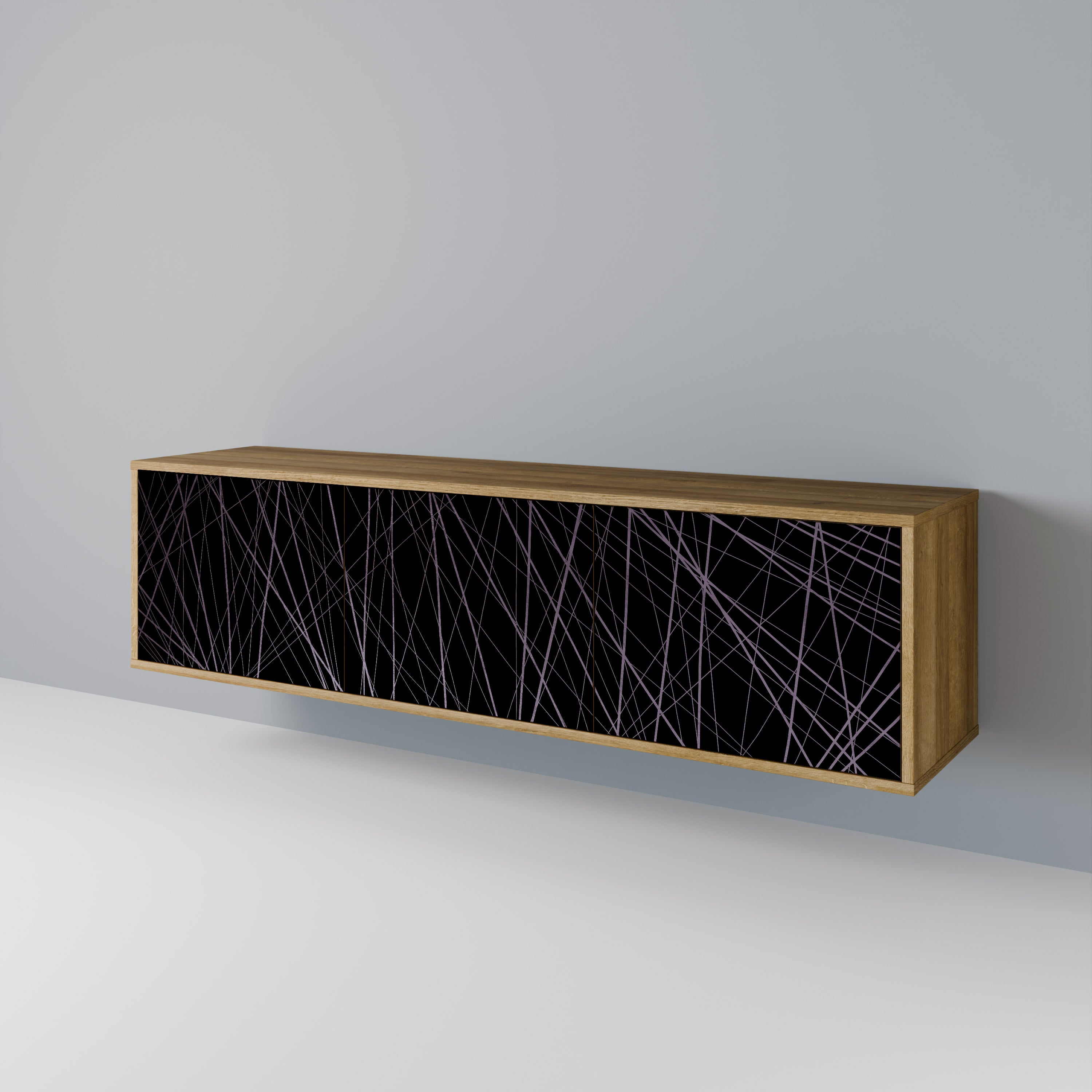 SHIMMER SPIDERGRAM Třídveřový TV stolek