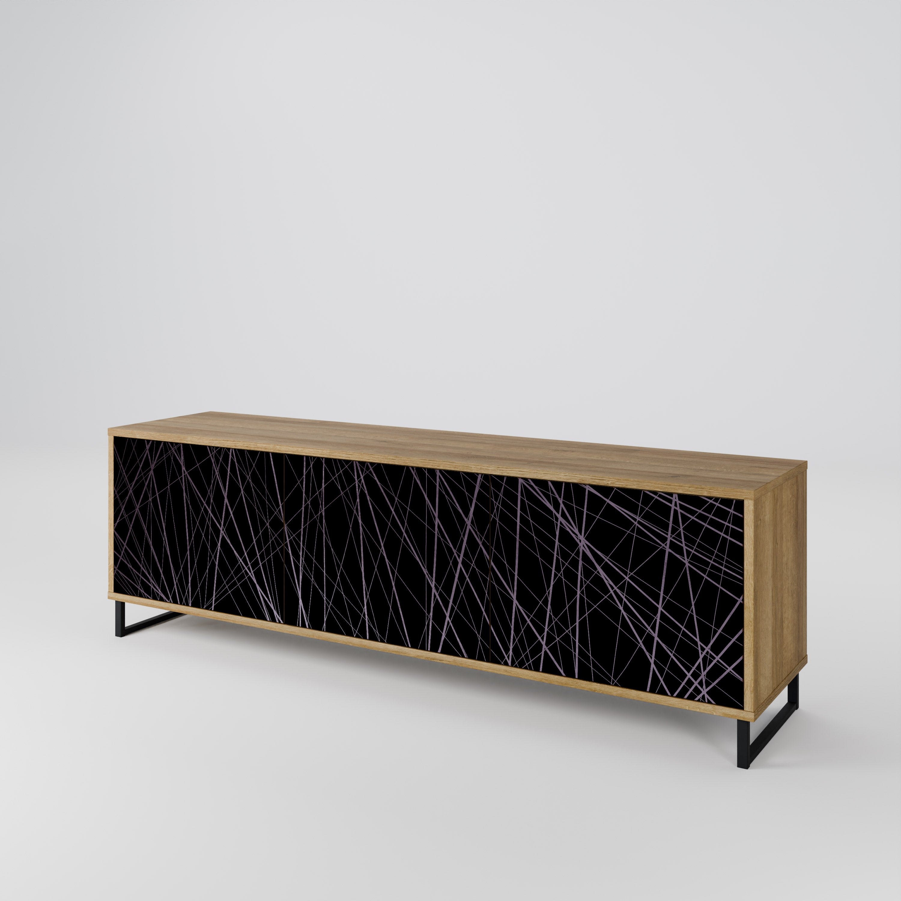 SHIMMER SPIDERGRAM Třídveřový TV stolek