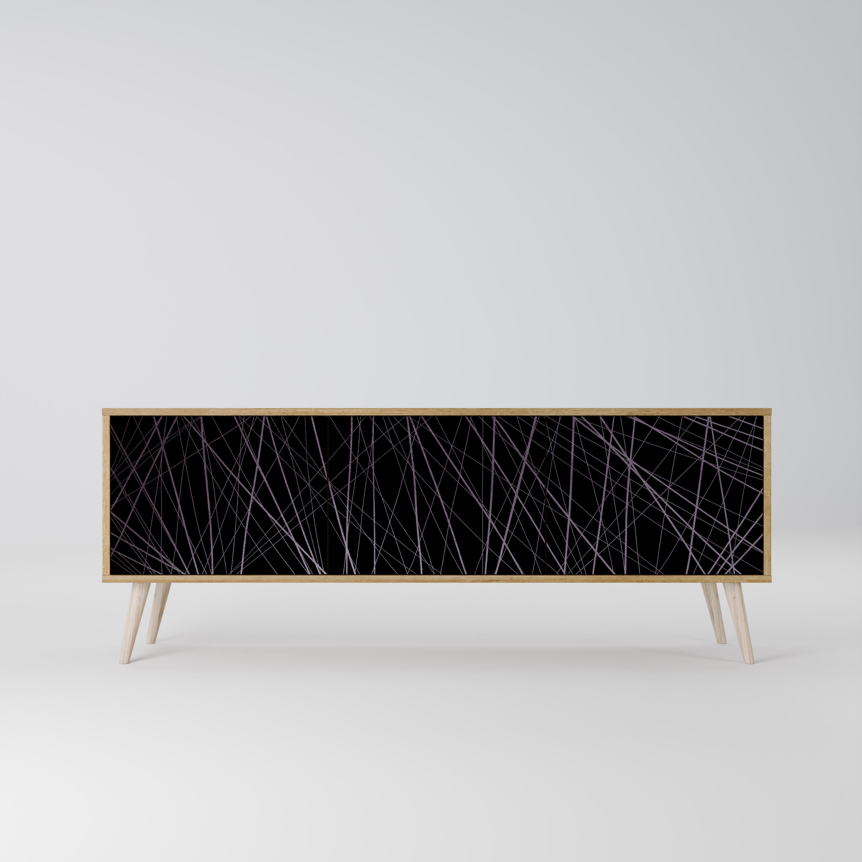 SHIMMER SPIDERGRAM Třídveřový TV stolek