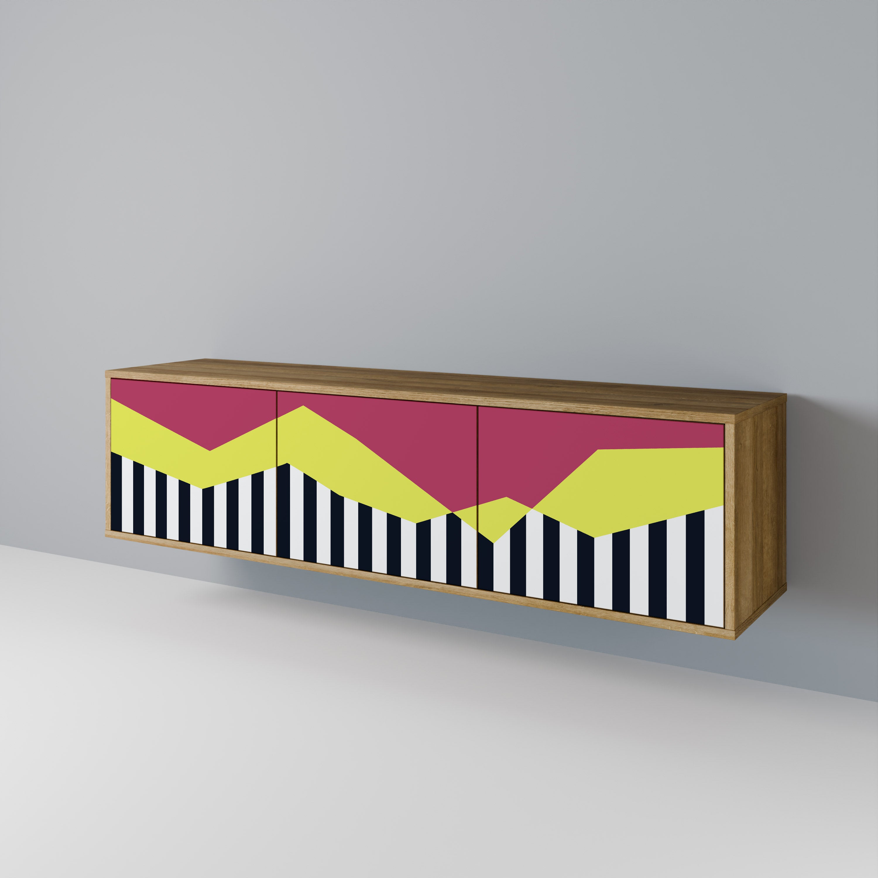 PIANO FANTASY Třídveřový TV stolek