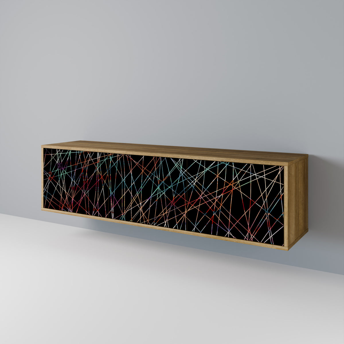 LUMINOUS SNARE Třídveřový TV stolek