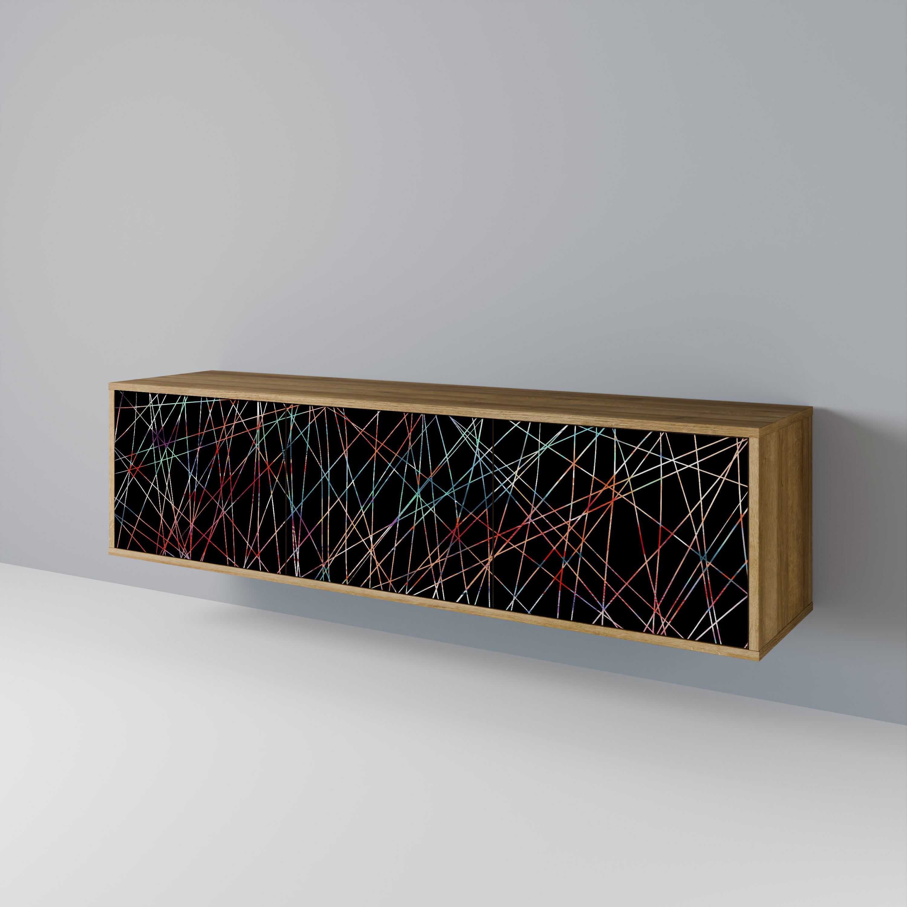 LUMINOUS SNARE Třídveřový TV stolek
