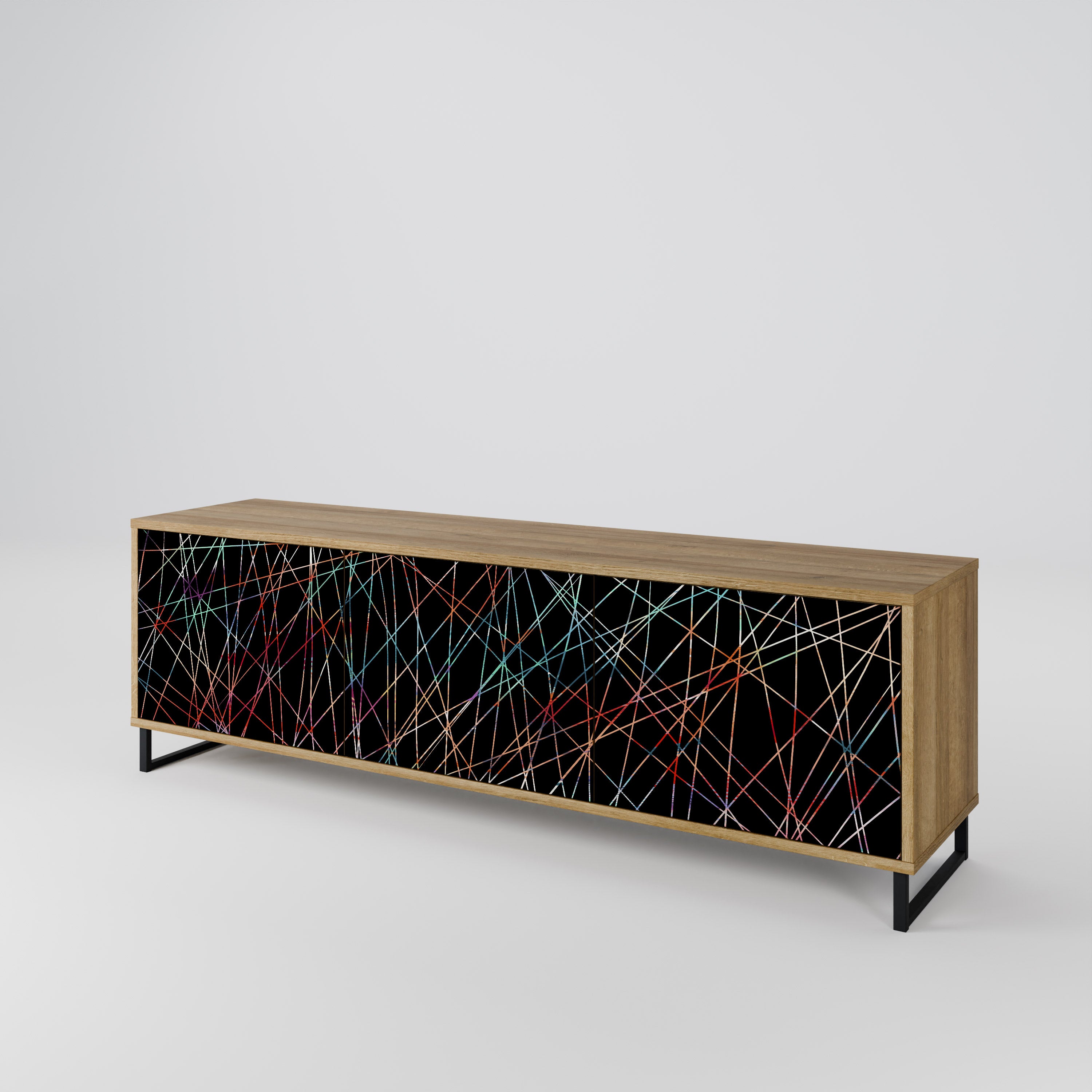 LUMINOUS SNARE Třídveřový TV stolek