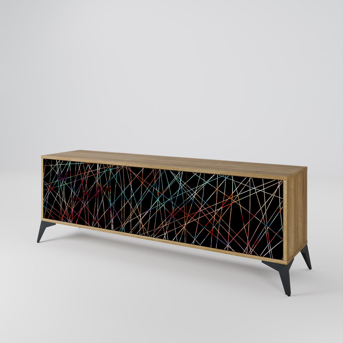 LUMINOUS SNARE Třídveřový TV stolek