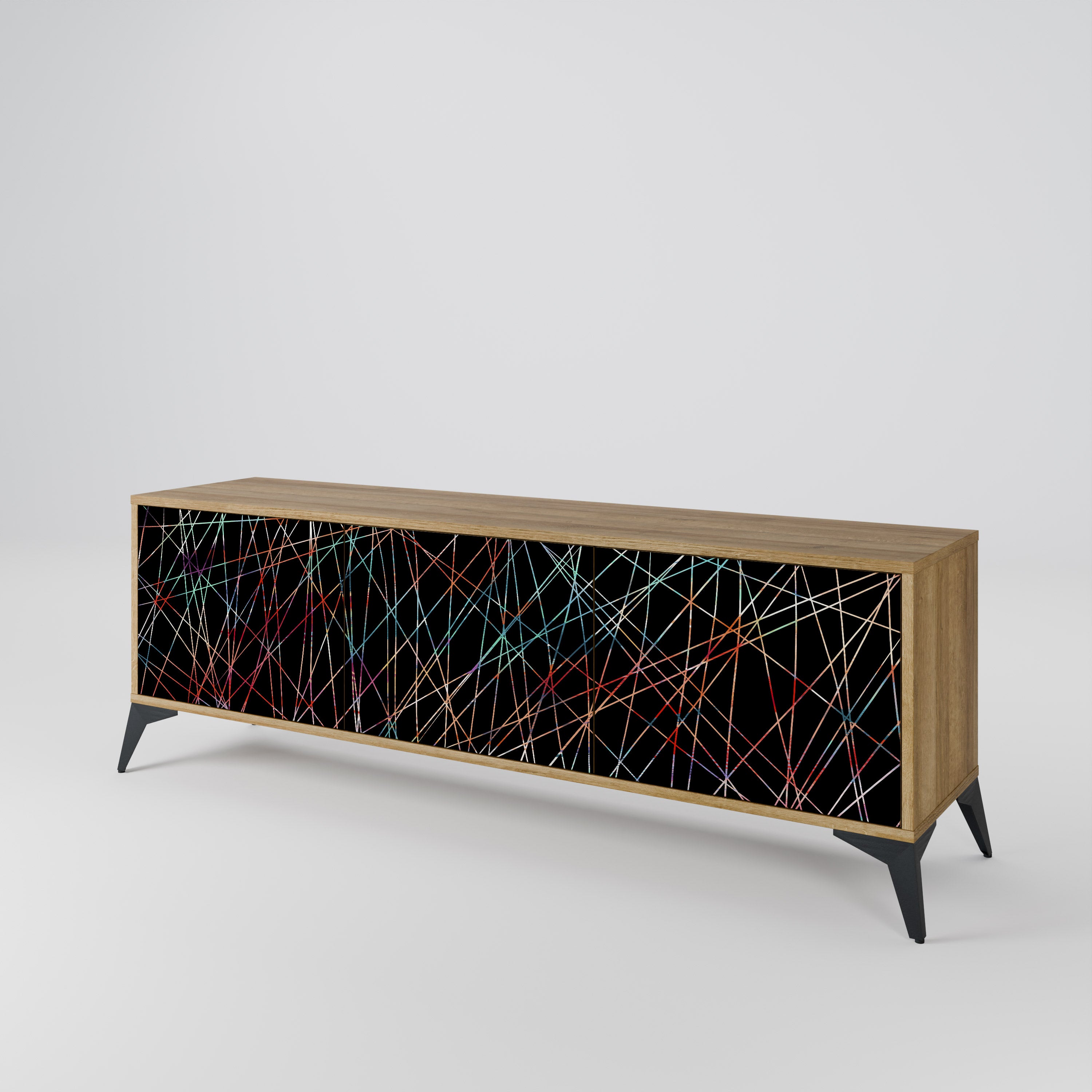 LUMINOUS SNARE Třídveřový TV stolek