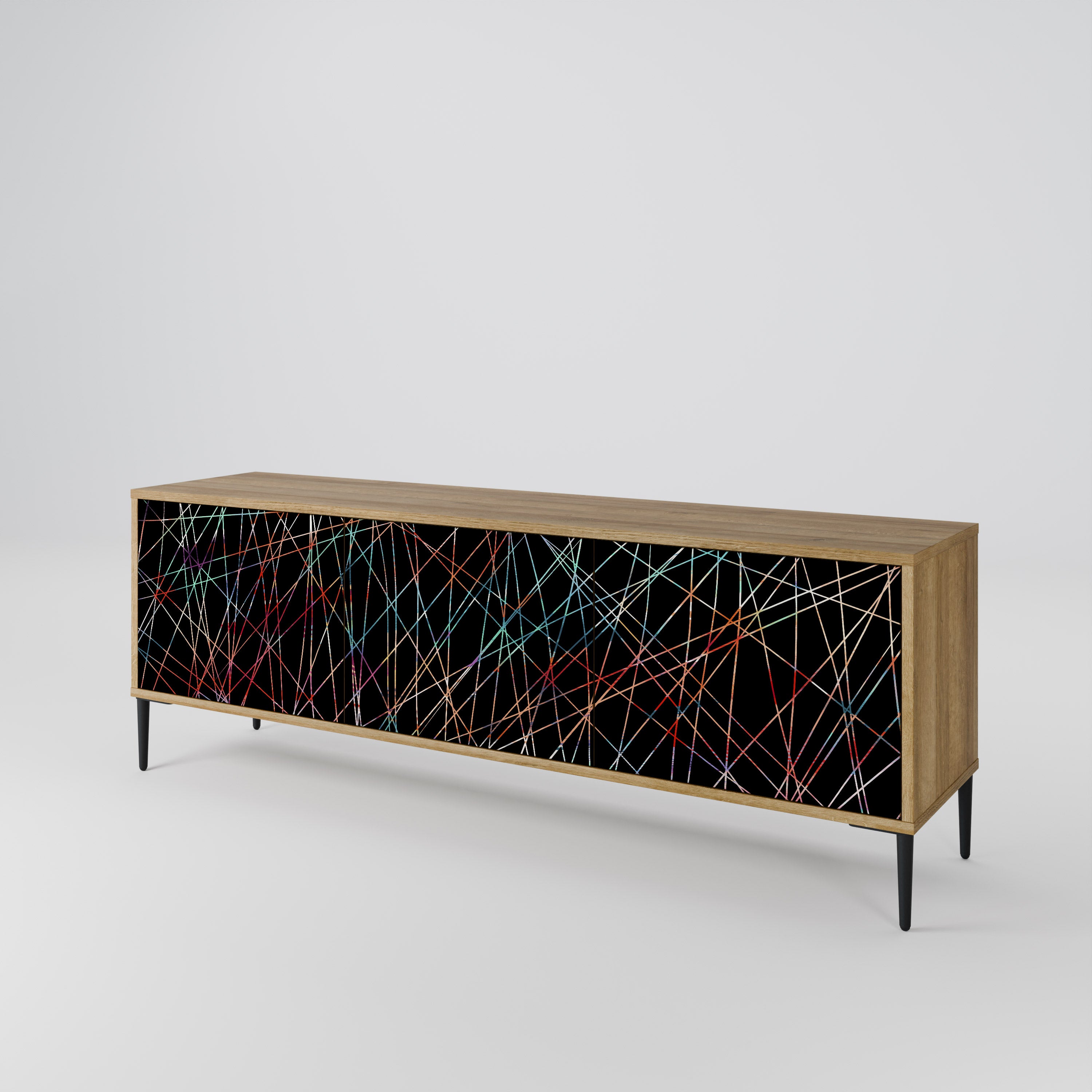 LUMINOUS SNARE Třídveřový TV stolek