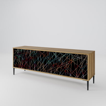 LUMINOUS SNARE Třídveřový TV stolek