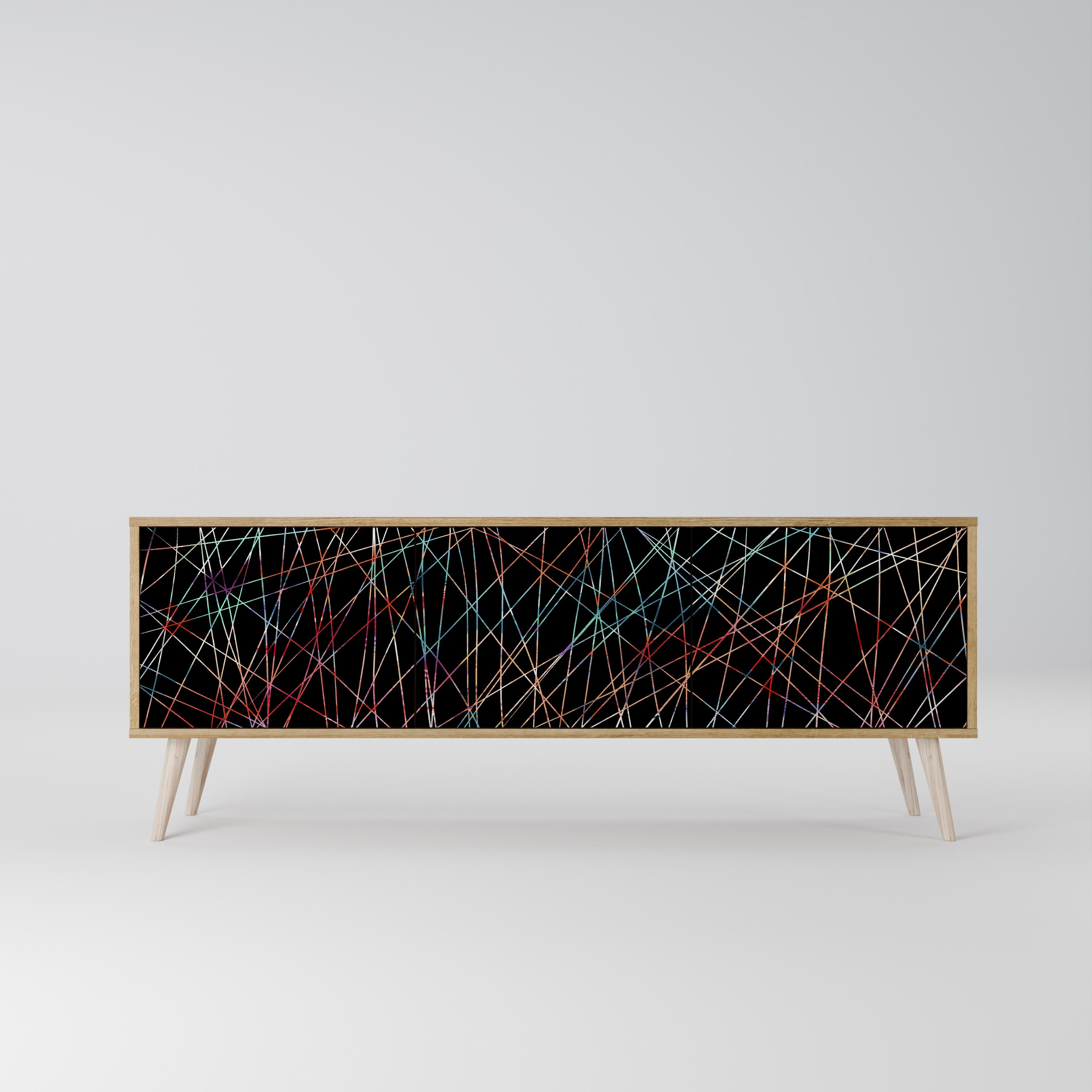 LUMINOUS SNARE Třídveřový TV stolek