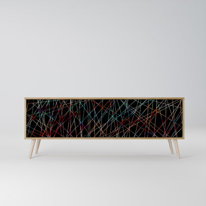 LUMINOUS SNARE Třídveřový TV stolek