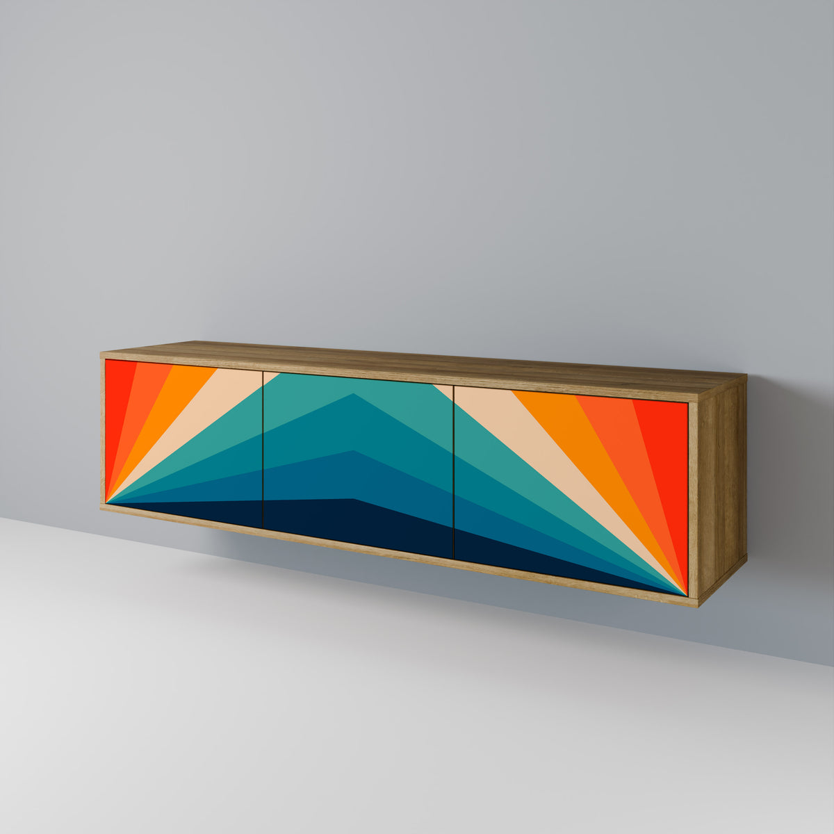 PRISM CONCUSSION Třídveřový TV stolek