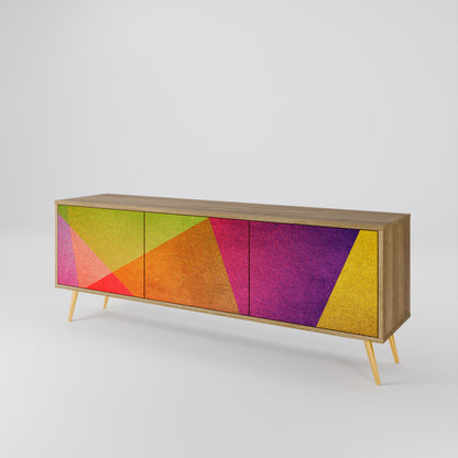 VIVID GEOMETRY Třídveřový TV stolek