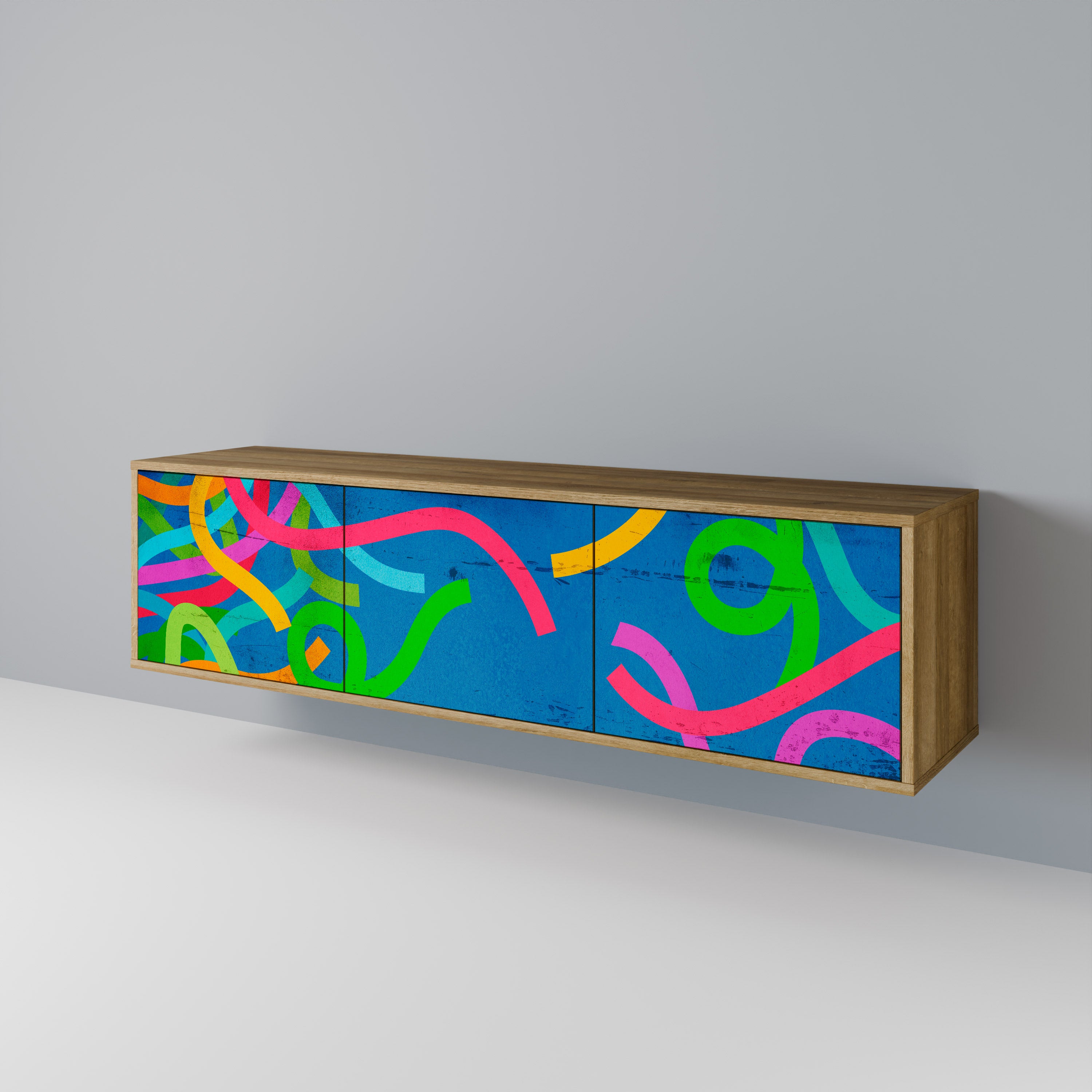 STREAMER TANGLE Třídveřový TV stolek