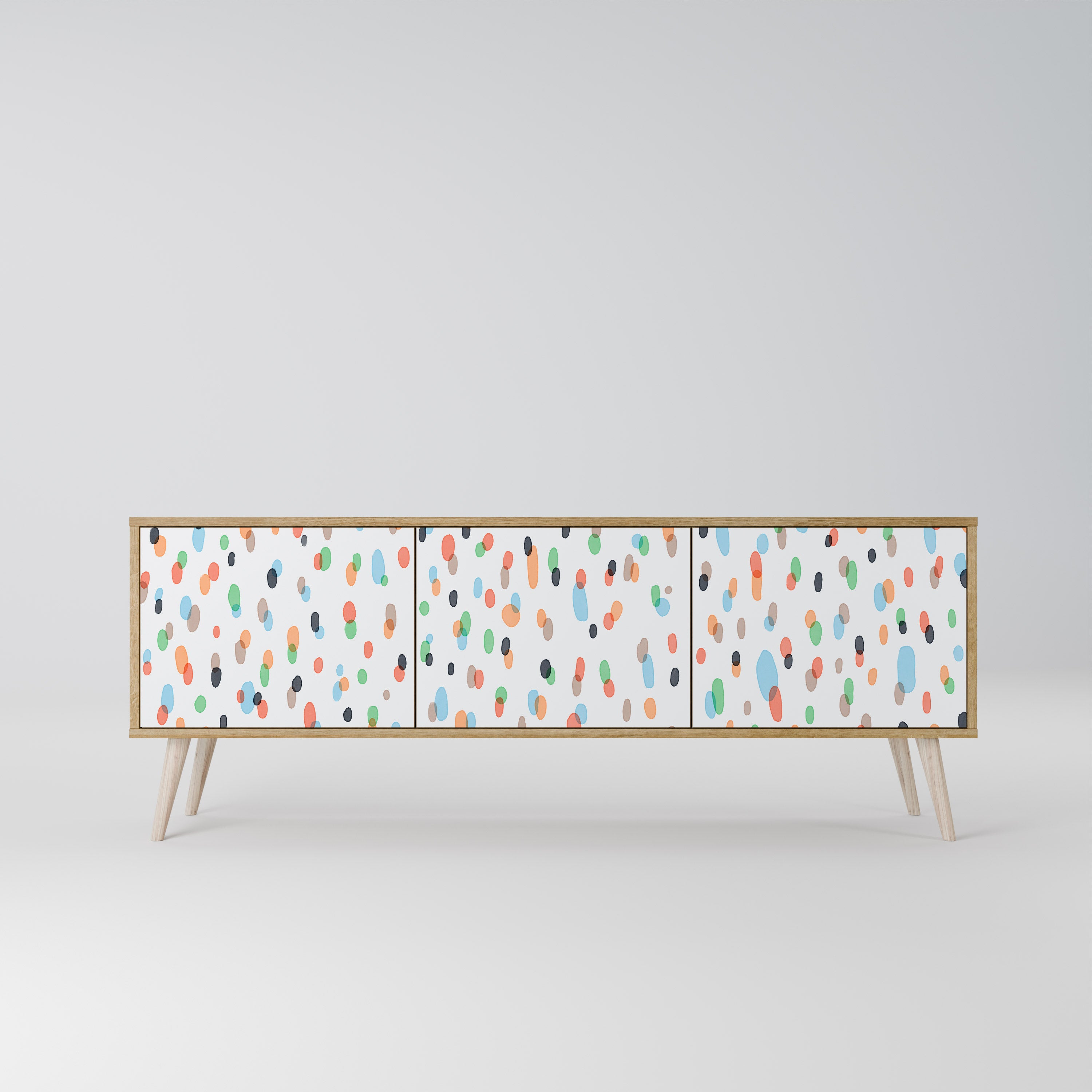 ENERGETIC SPOTS Třídveřový TV stolek