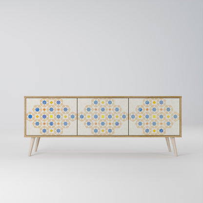 PATTERNED PRISM Třídveřový TV stolek