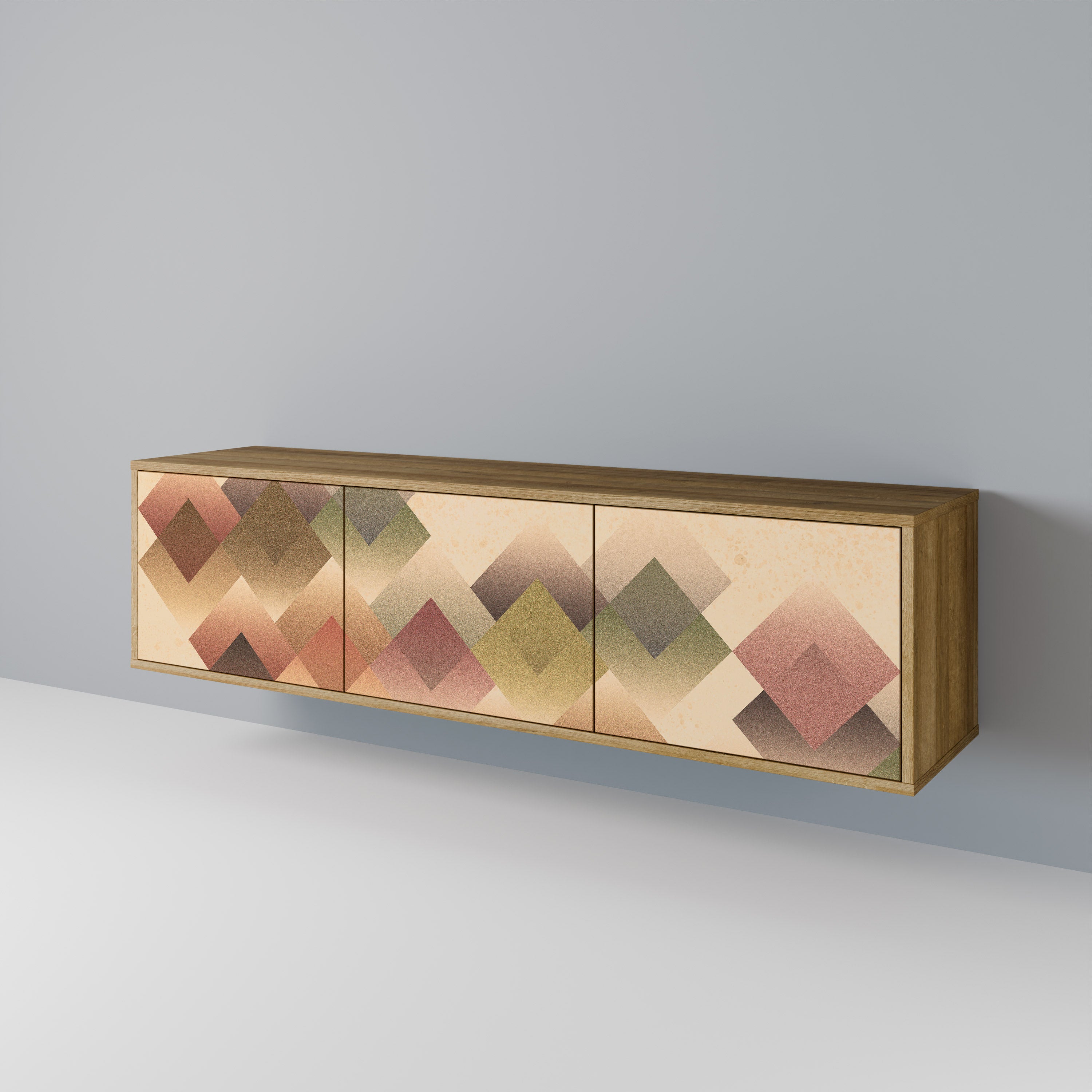 GEOMETRIC FUSION Třídveřový TV stolek