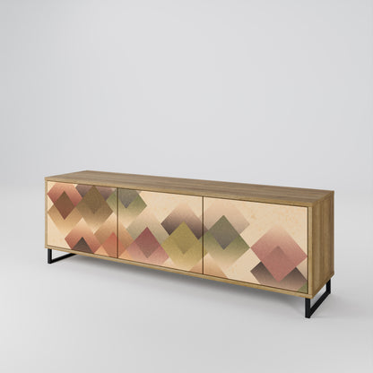 GEOMETRIC FUSION Třídveřový TV stolek