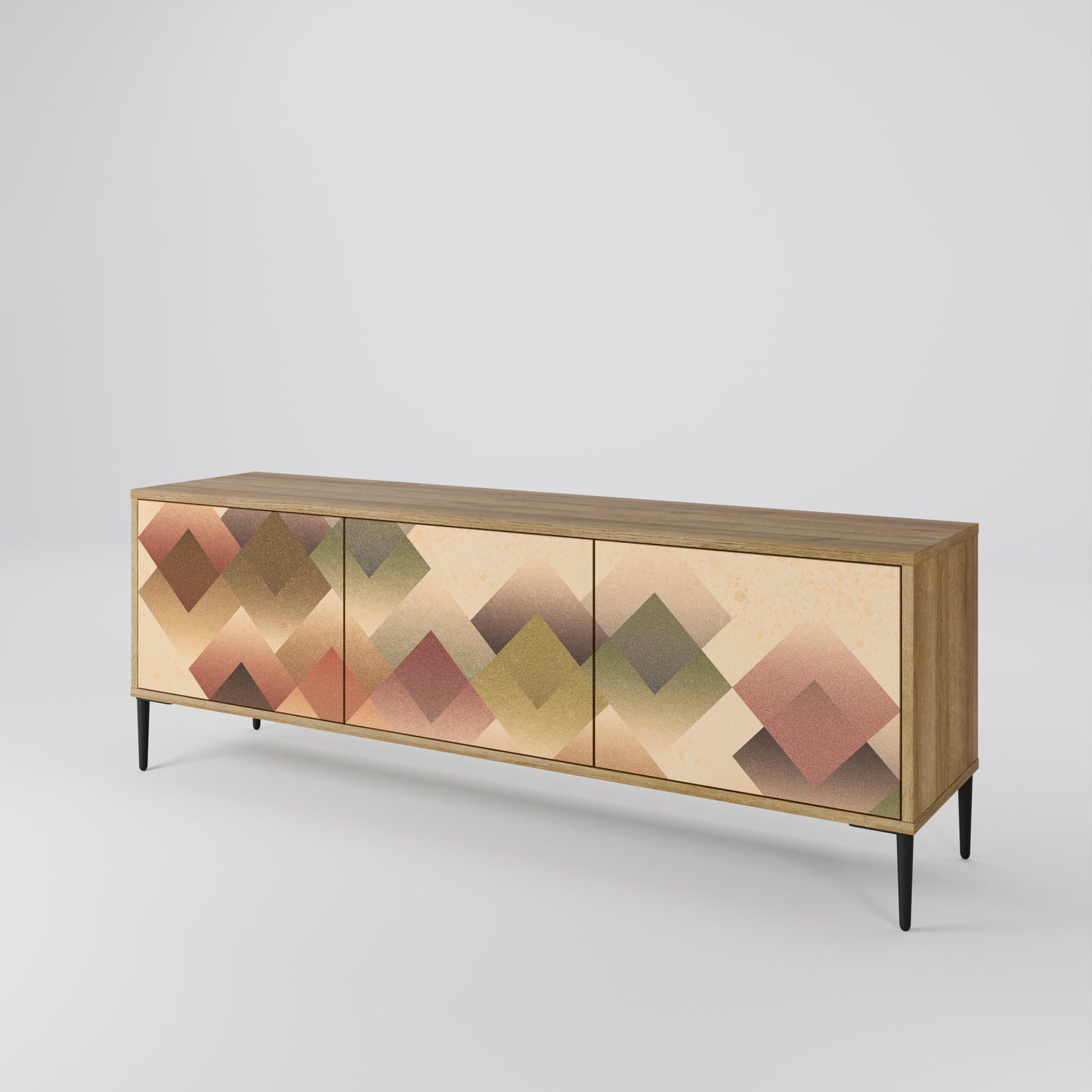 GEOMETRIC FUSION Třídveřový TV stolek