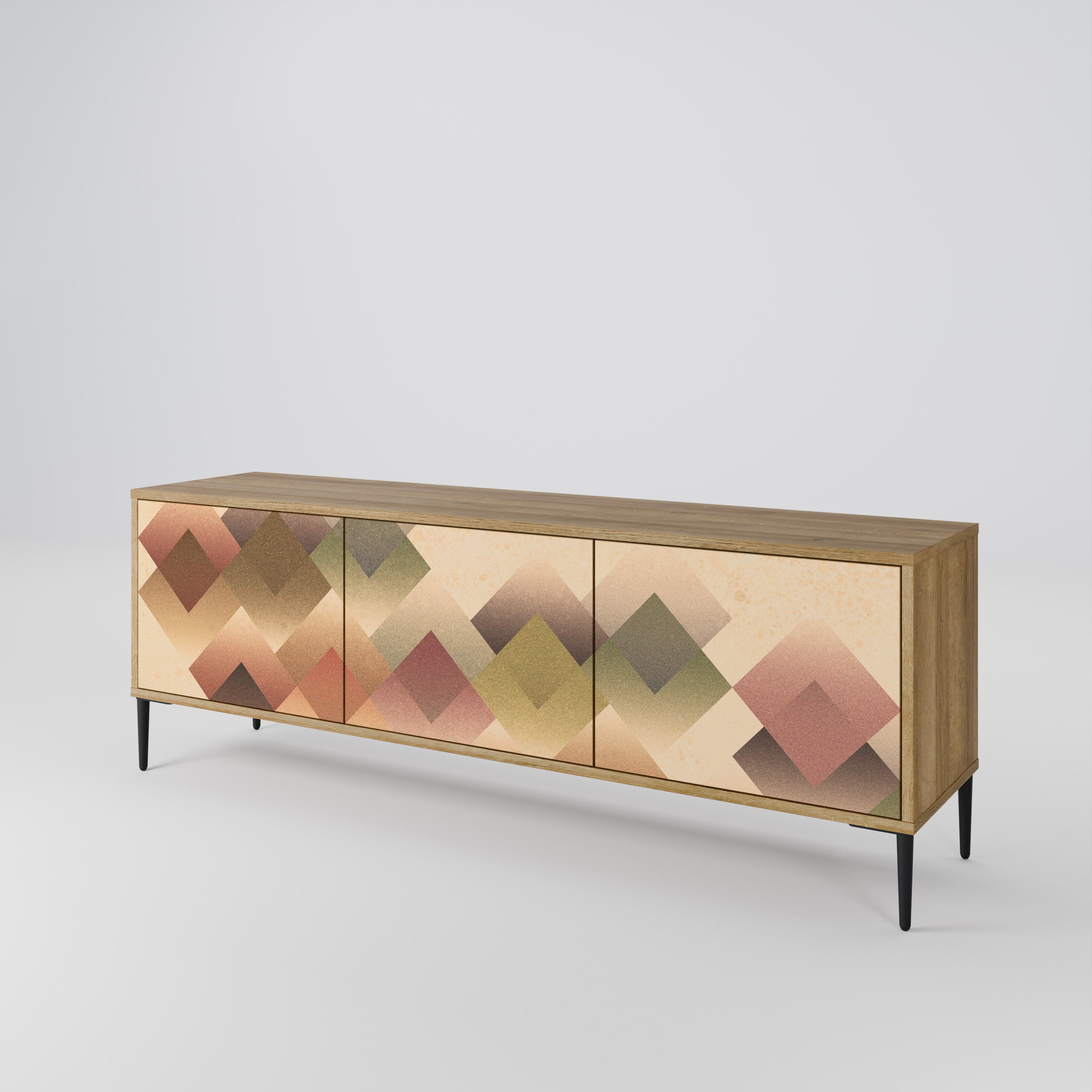 GEOMETRIC FUSION Třídveřový TV stolek