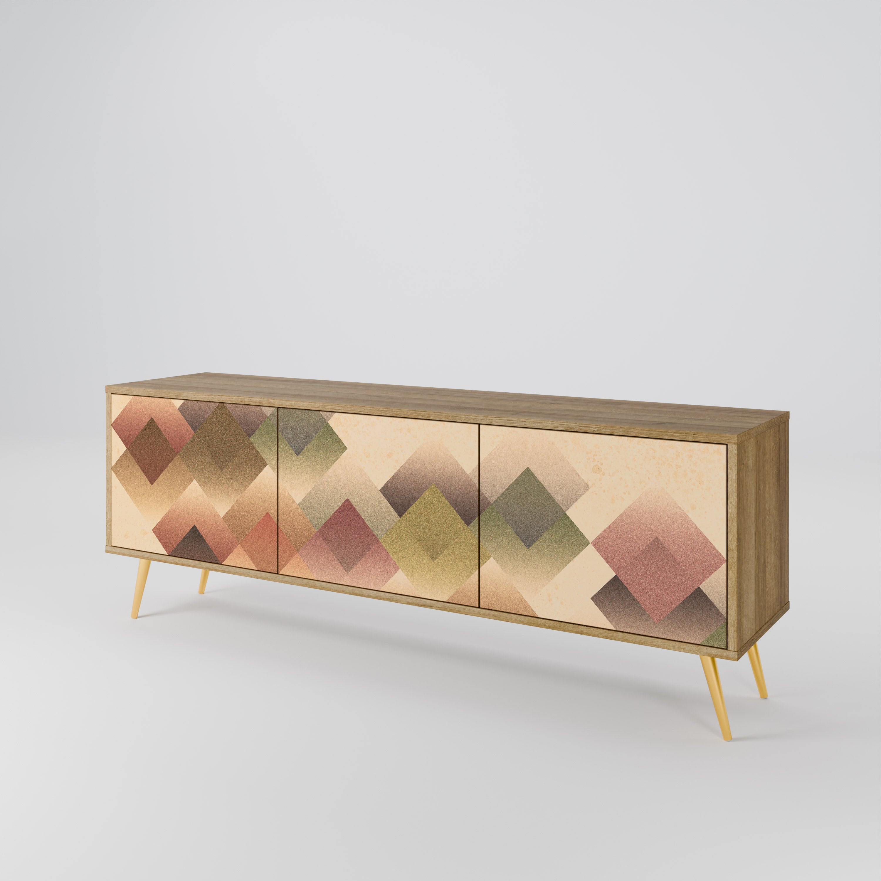 GEOMETRIC FUSION Třídveřový TV stolek