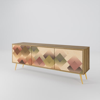 GEOMETRIC FUSION Třídveřový TV stolek