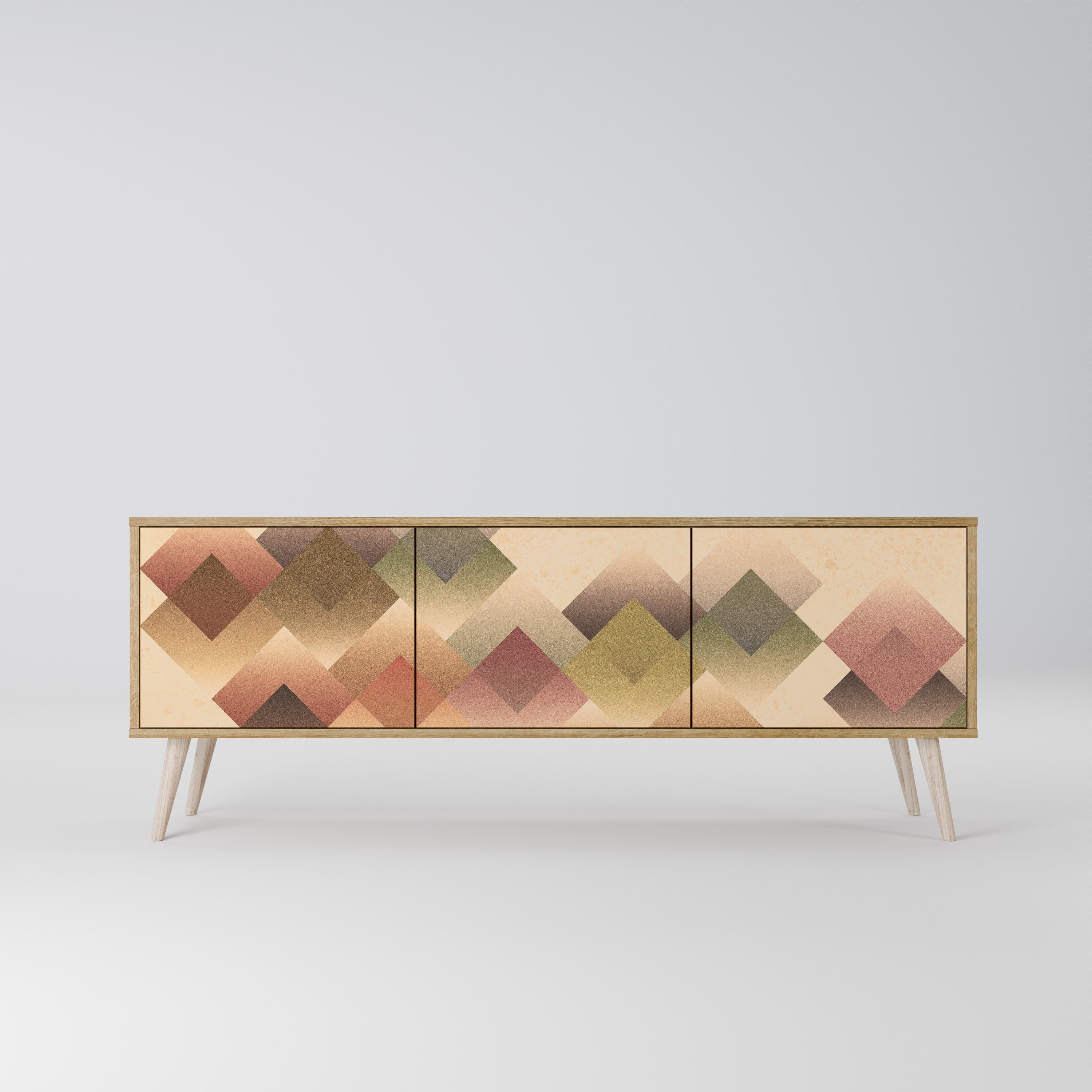 GEOMETRIC FUSION Třídveřový TV stolek