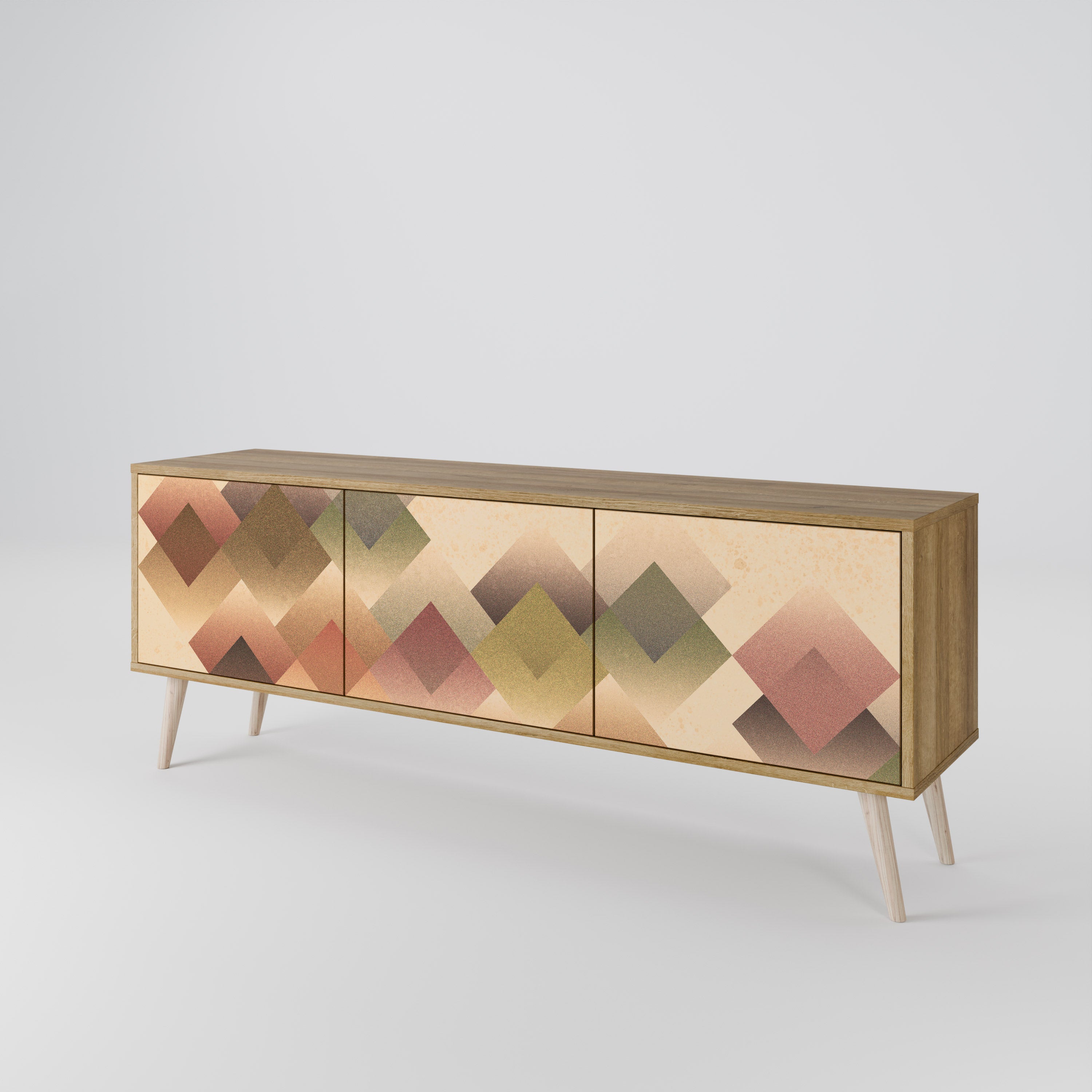 GEOMETRIC FUSION Třídveřový TV stolek