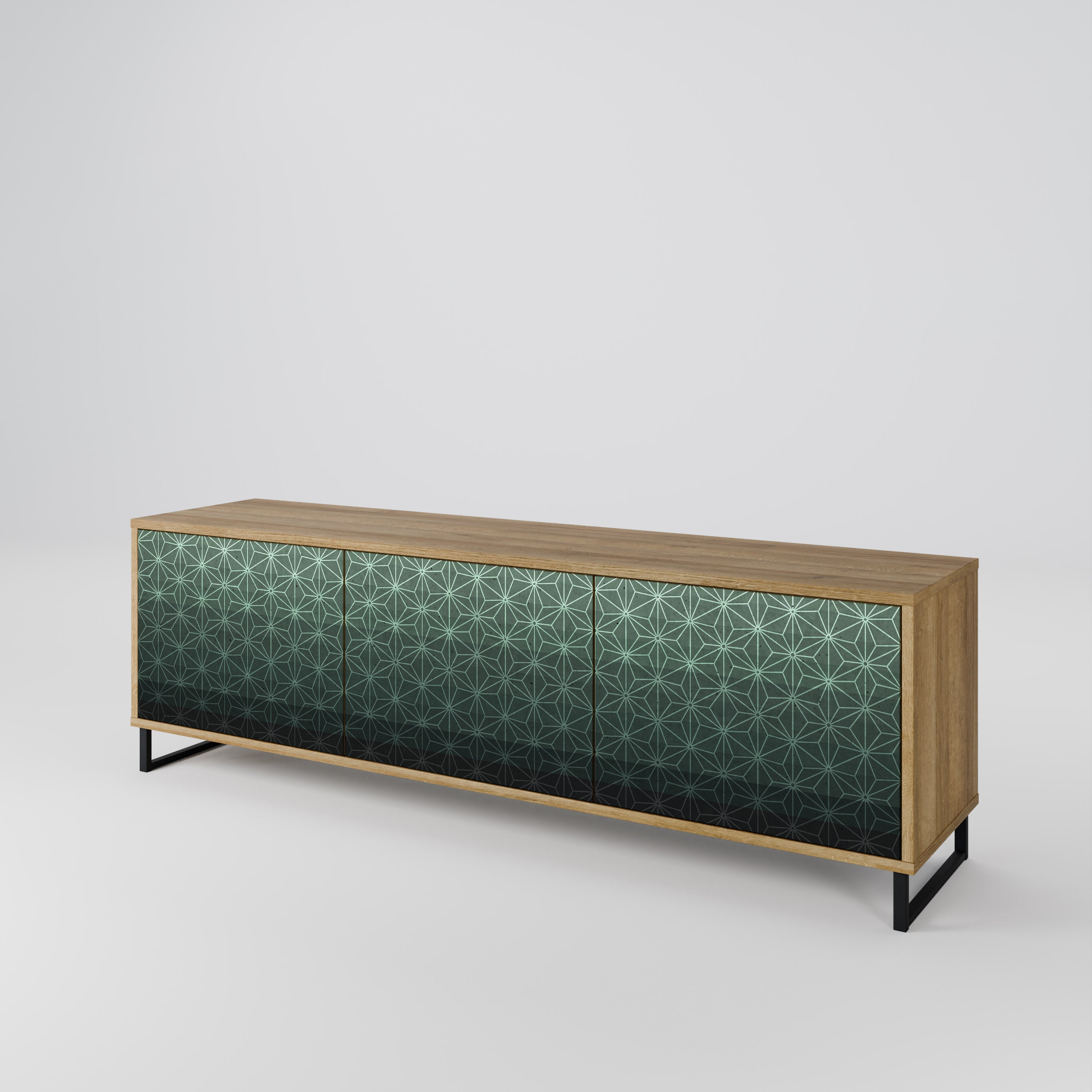 ORNAMENTAL GLIMMER Třídveřový TV stolek