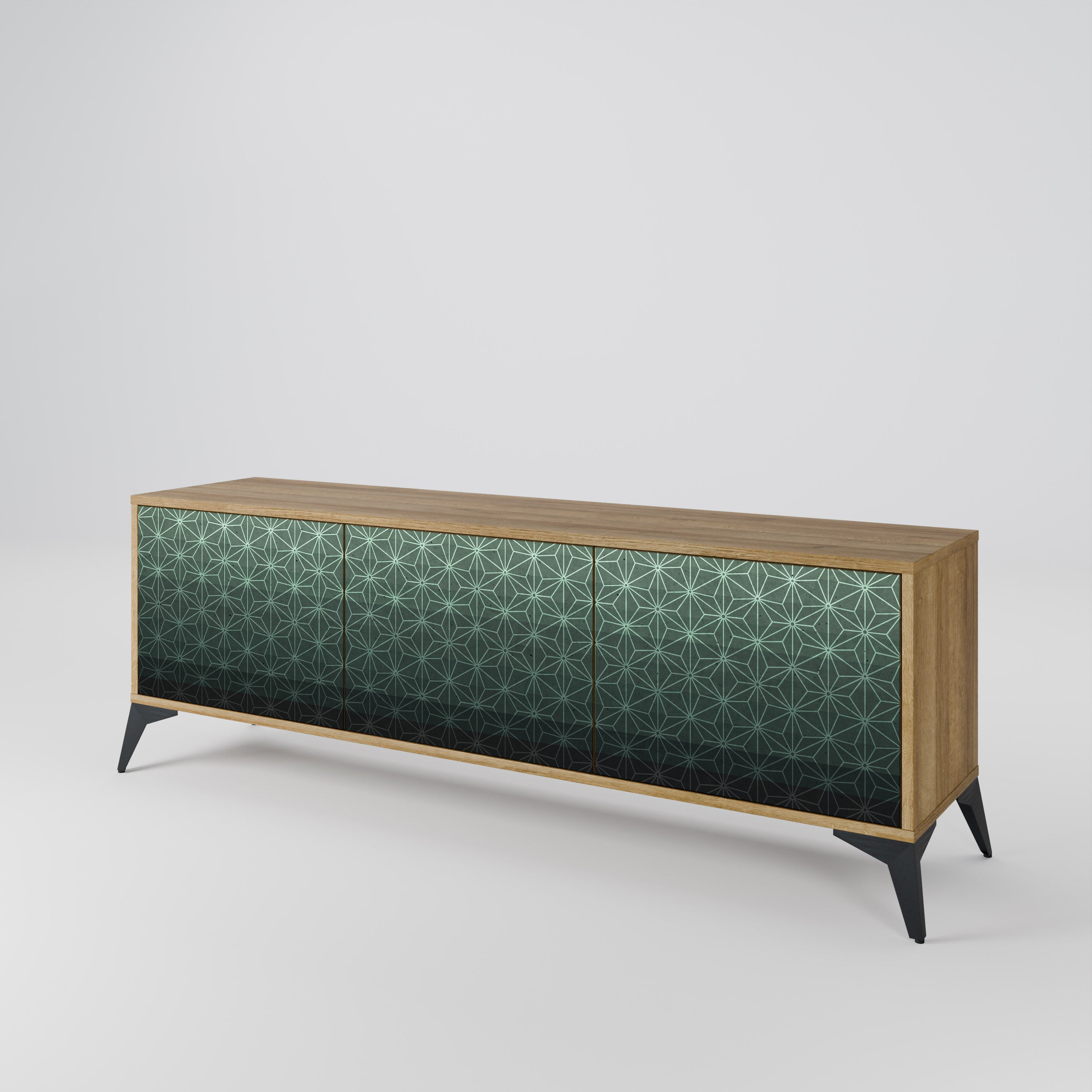 ORNAMENTAL GLIMMER Třídveřový TV stolek