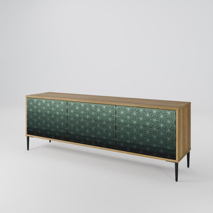 ORNAMENTAL GLIMMER Třídveřový TV stolek