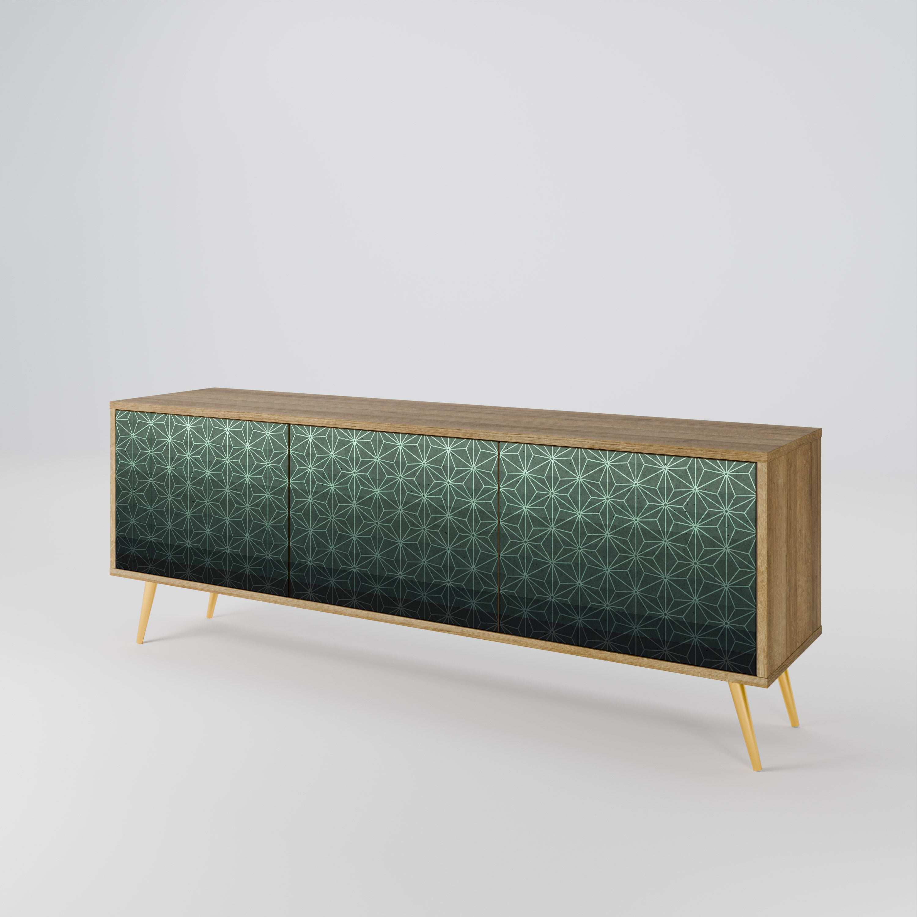 ORNAMENTAL GLIMMER Třídveřový TV stolek