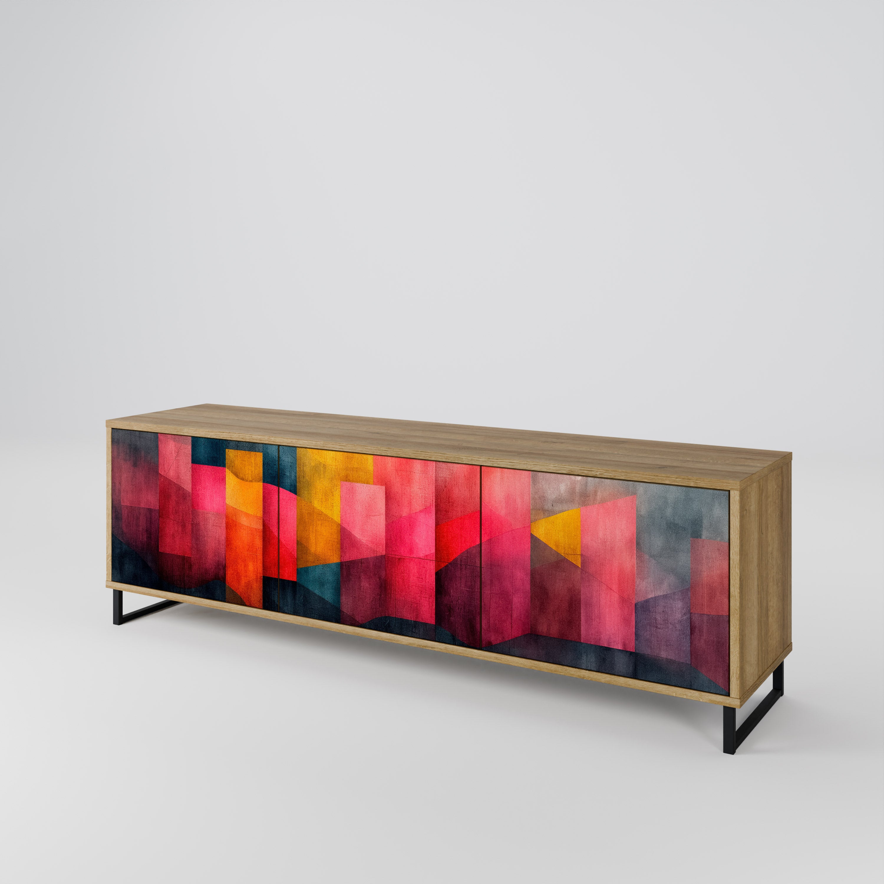 COLORFUL SOUNDS Třídveřový TV stolek