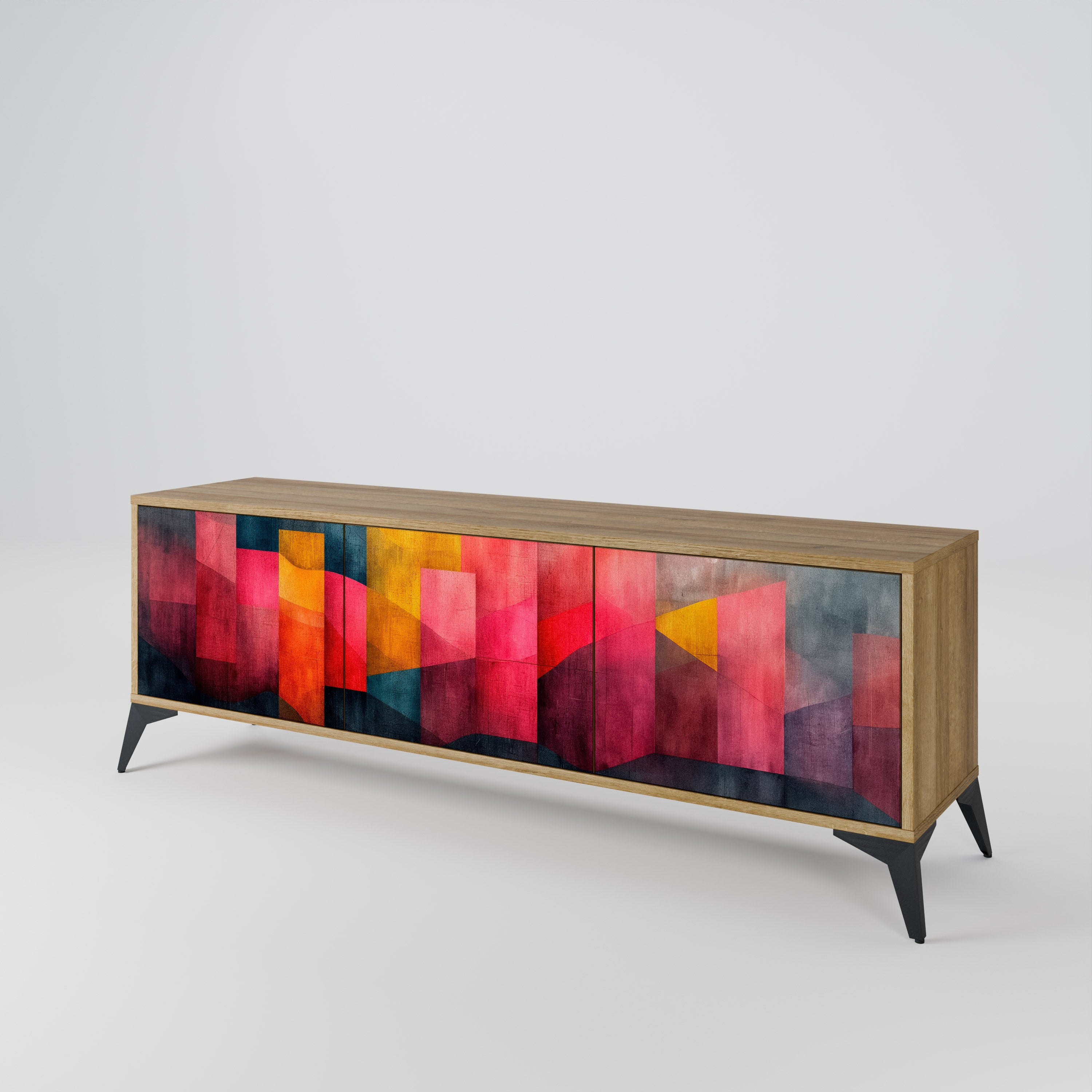 COLORFUL SOUNDS Třídveřový TV stolek