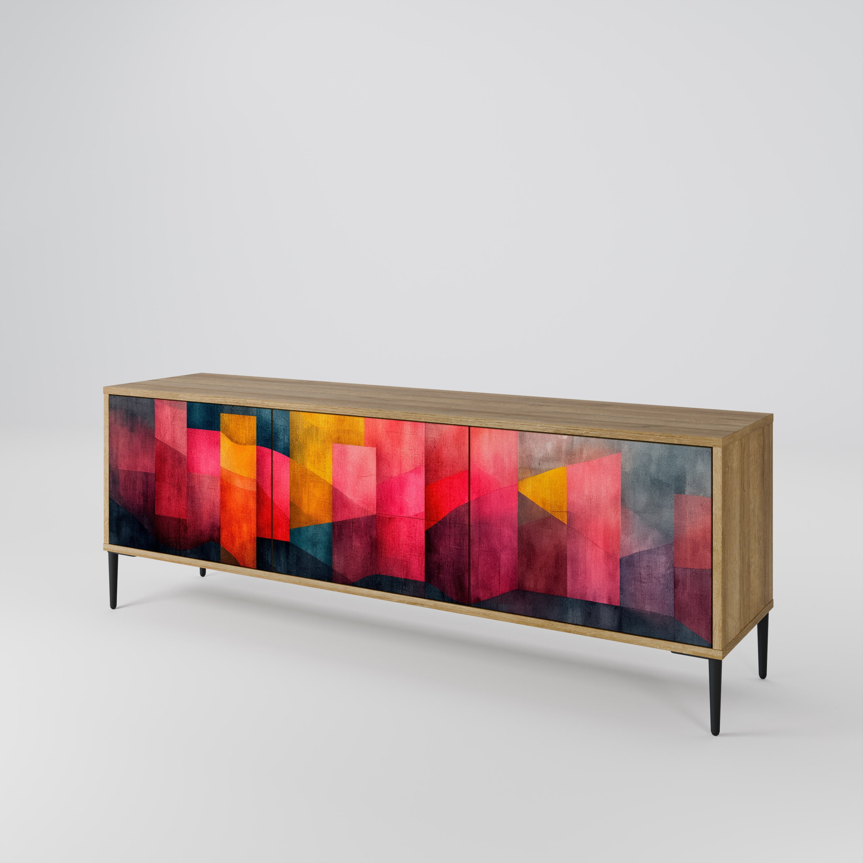 COLORFUL SOUNDS Třídveřový TV stolek