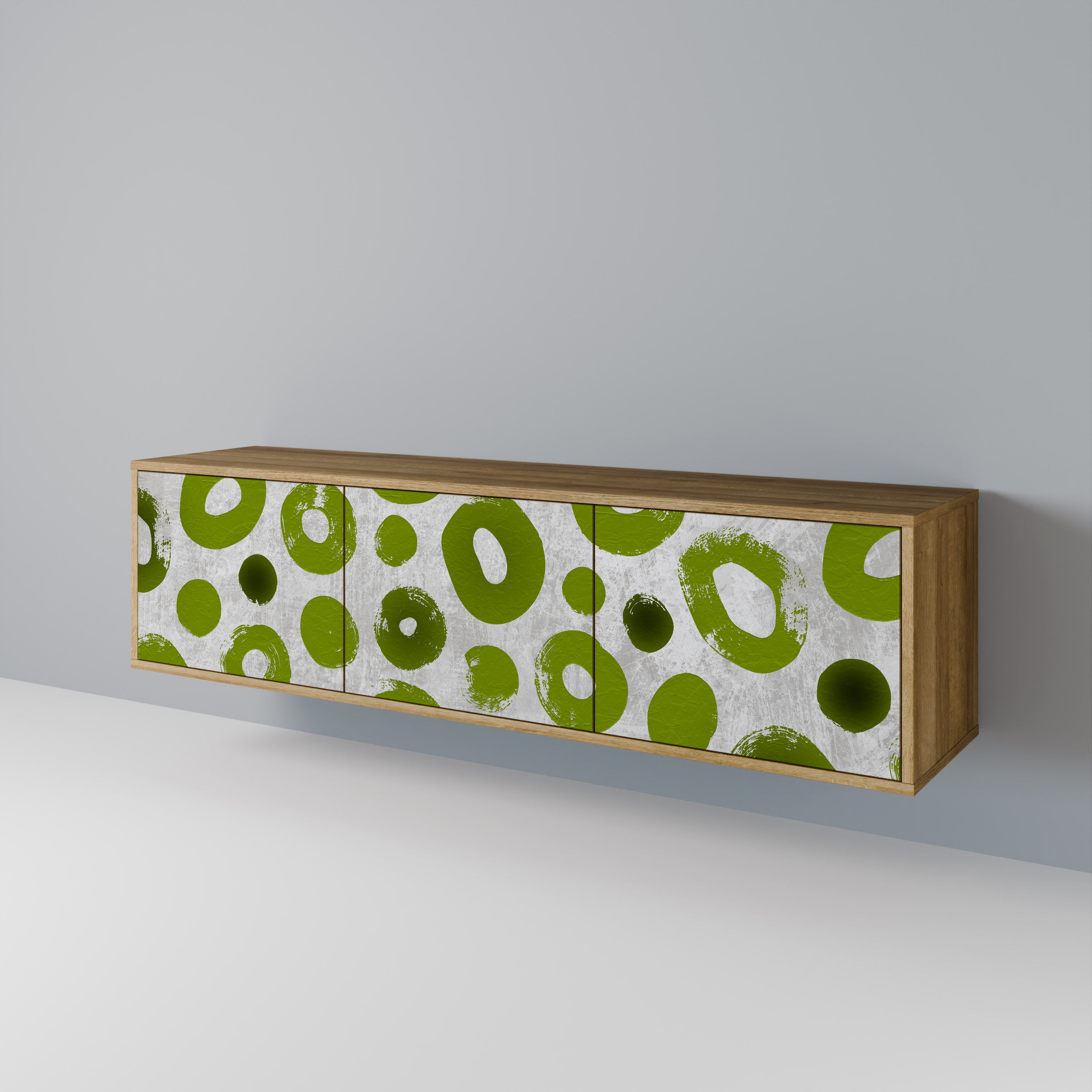 GREEN RHAPSODY Třídveřový TV stolek