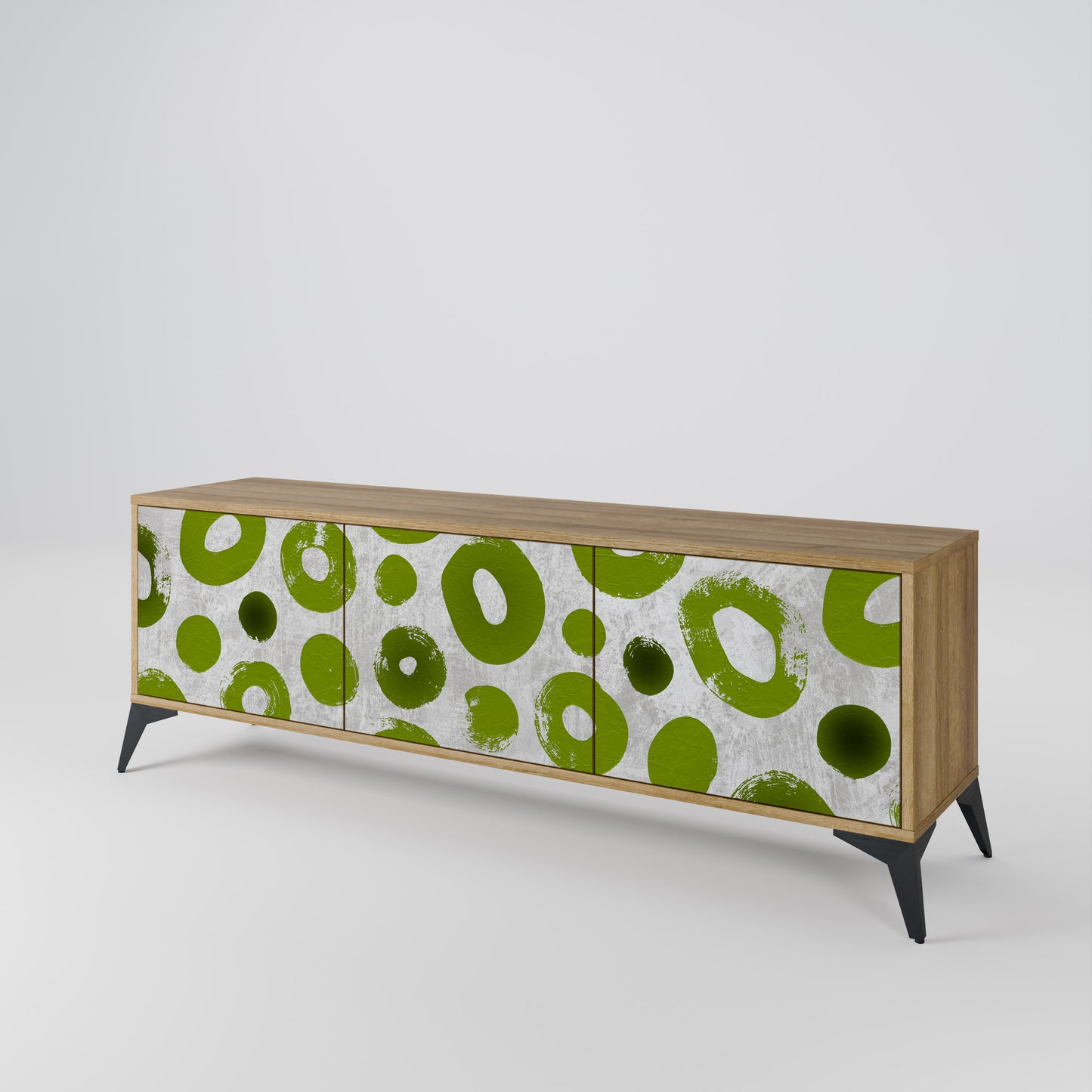 GREEN RHAPSODY Třídveřový TV stolek