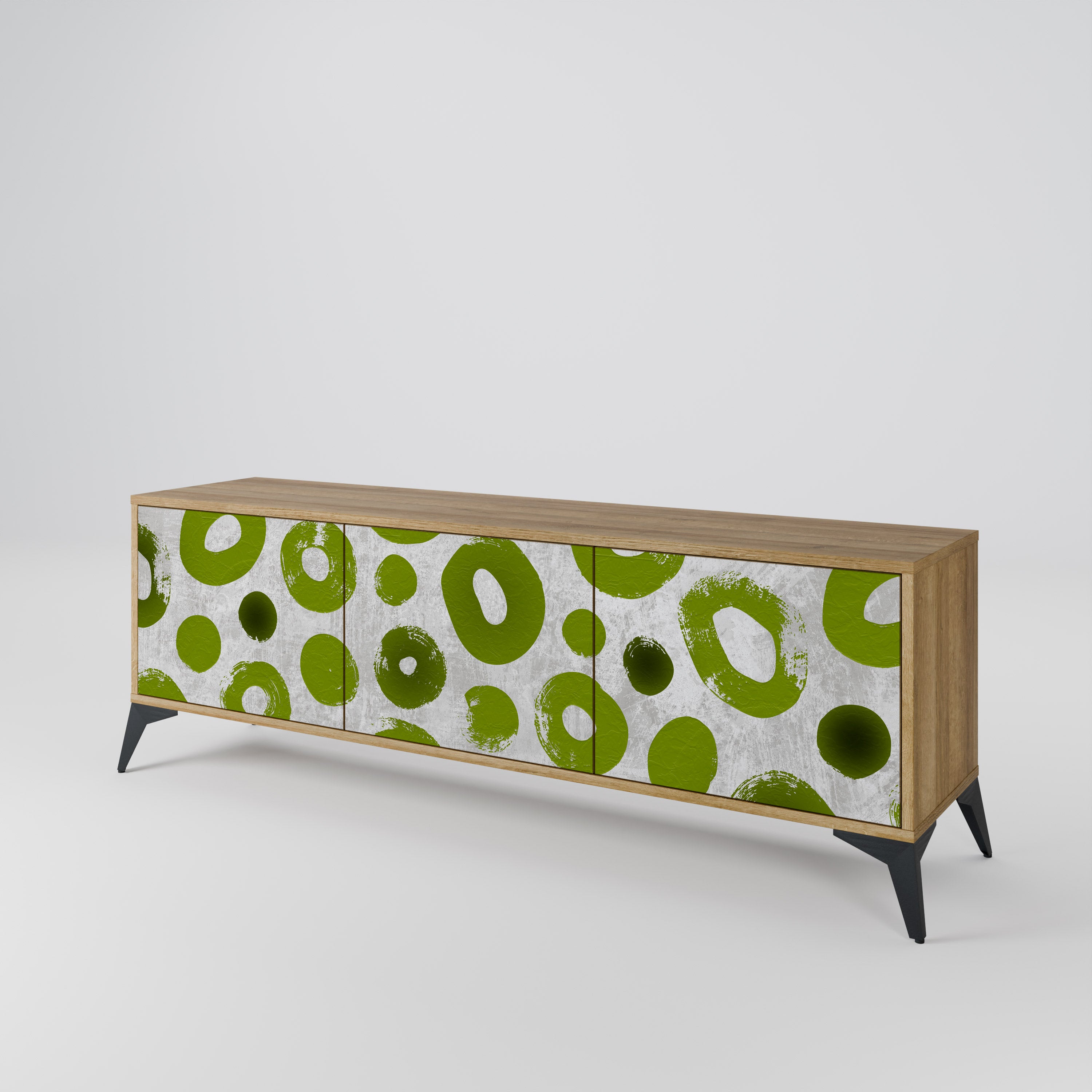 GREEN RHAPSODY Třídveřový TV stolek