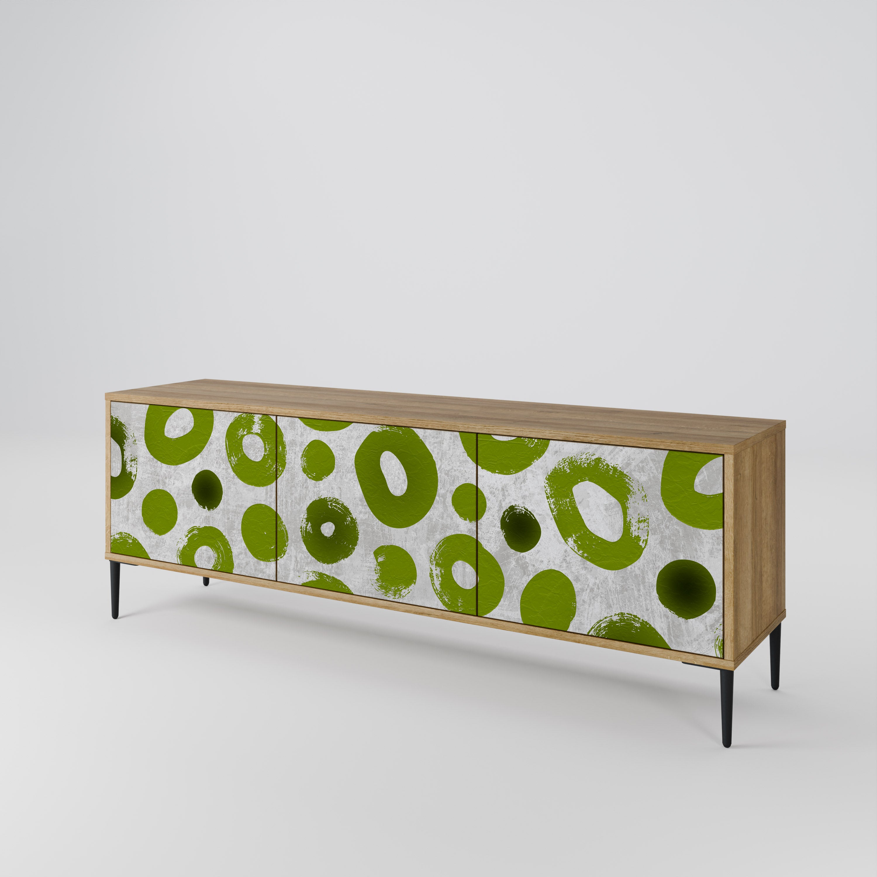 GREEN RHAPSODY Třídveřový TV stolek