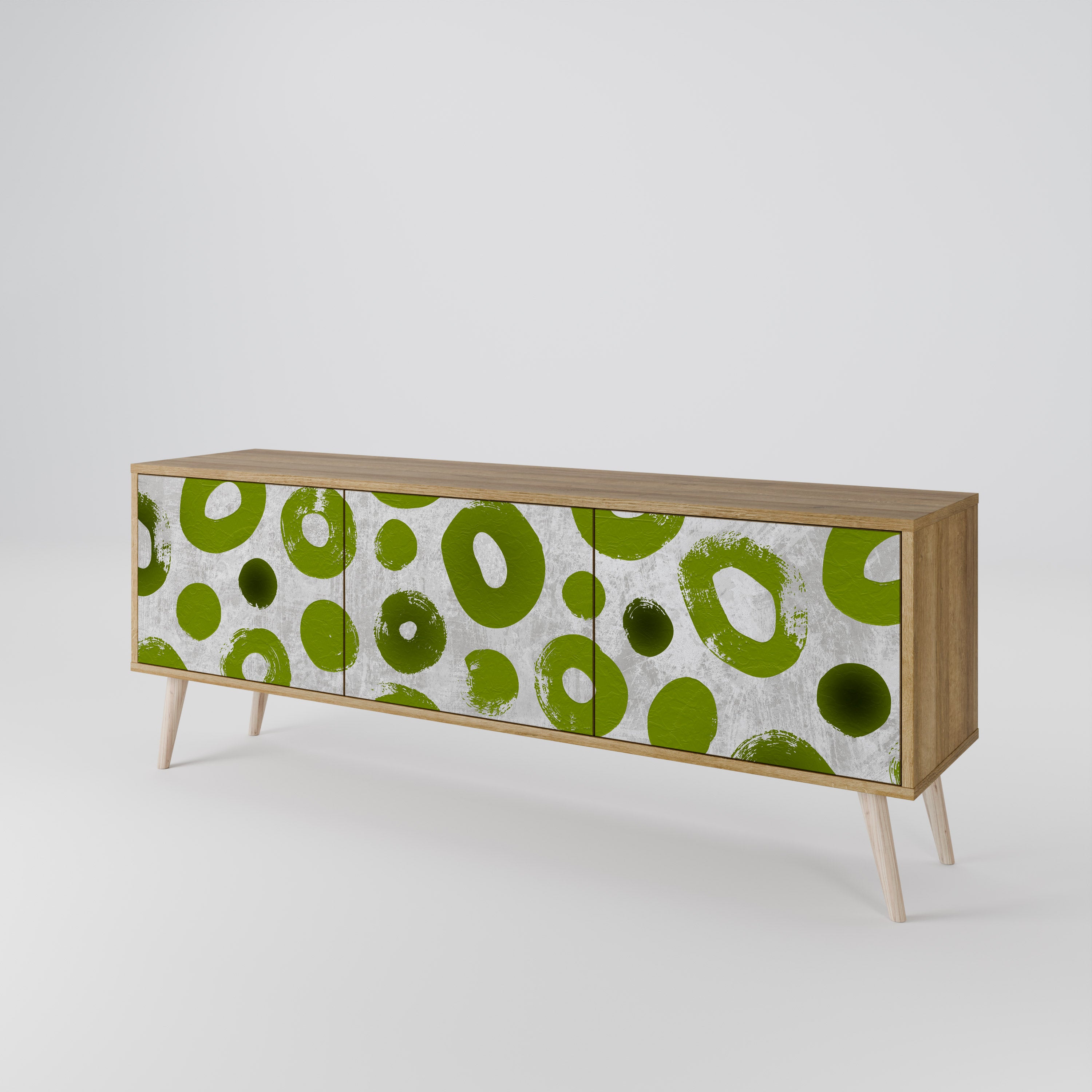 GREEN RHAPSODY Třídveřový TV stolek