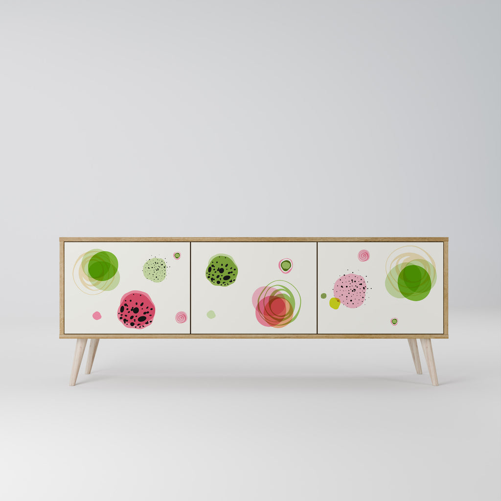 COLORFUL COSMOS Třídveřový TV stolek