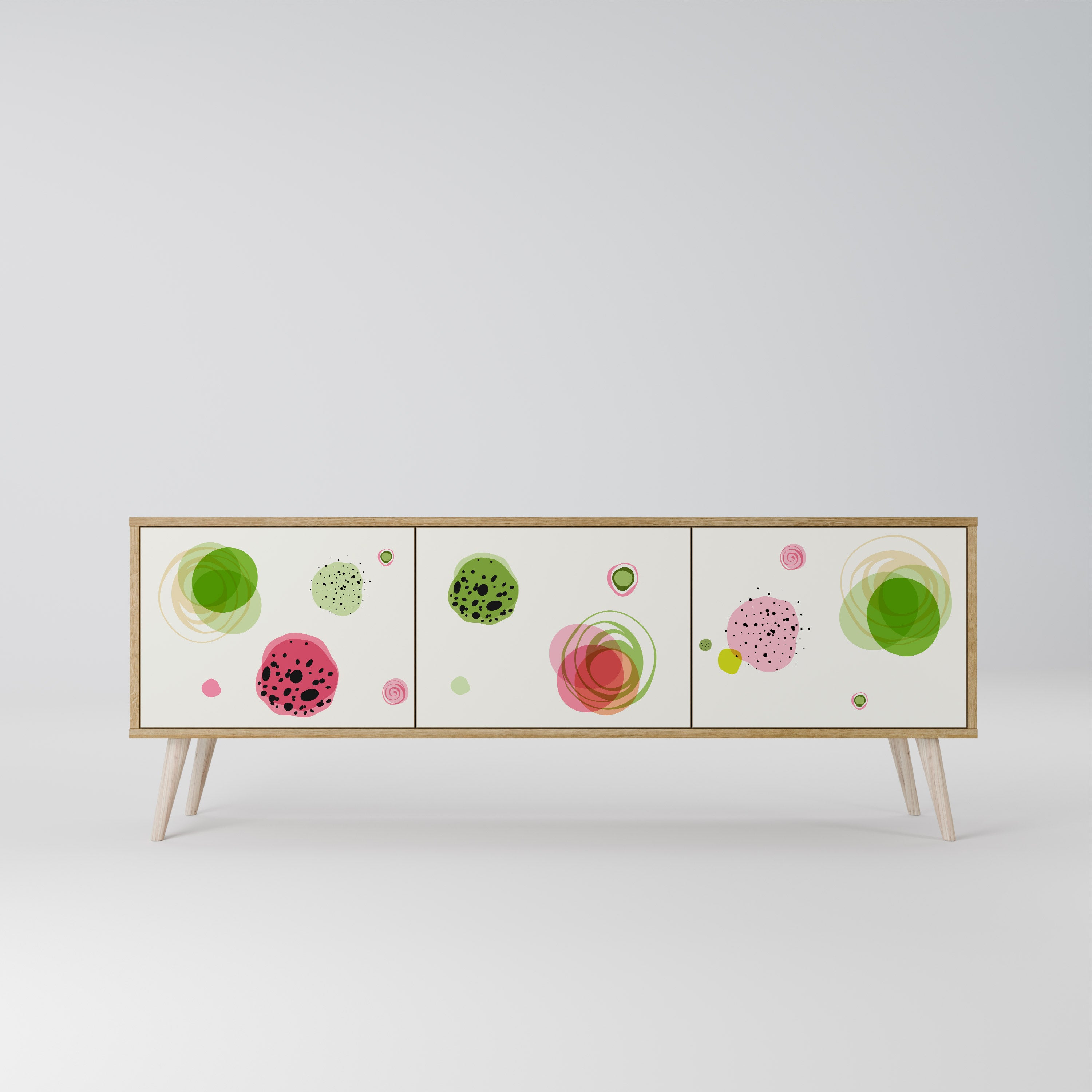 COLORFUL COSMOS Třídveřový TV stolek