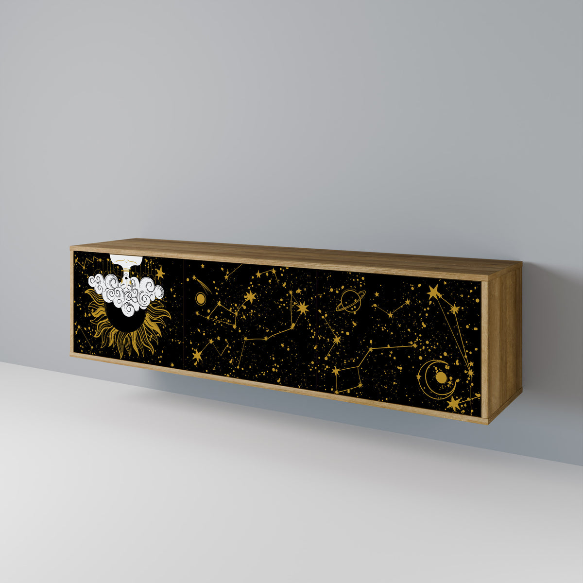 STELLAR CONSTELLATIONS Třídveřový TV stolek